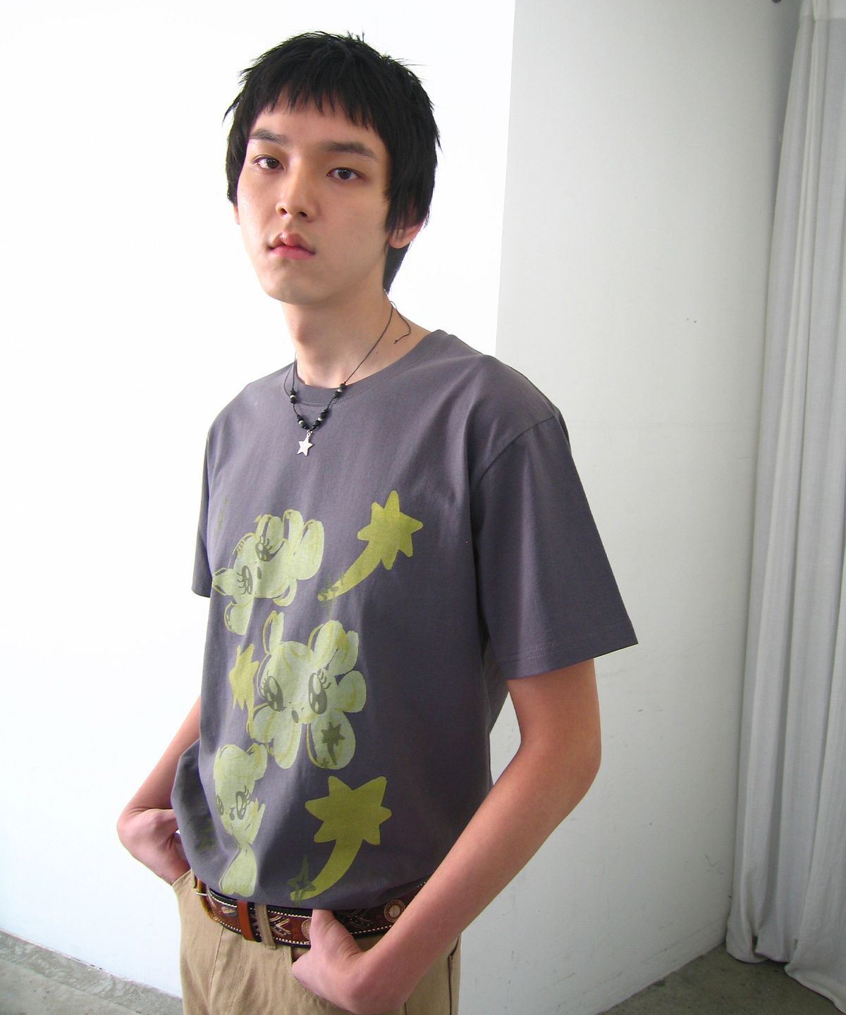 나이스고스트클럽(NICEGHOSTCLUB) BABY GUARDIANS TEE_CHARCOAL(NG2GMUT511A)