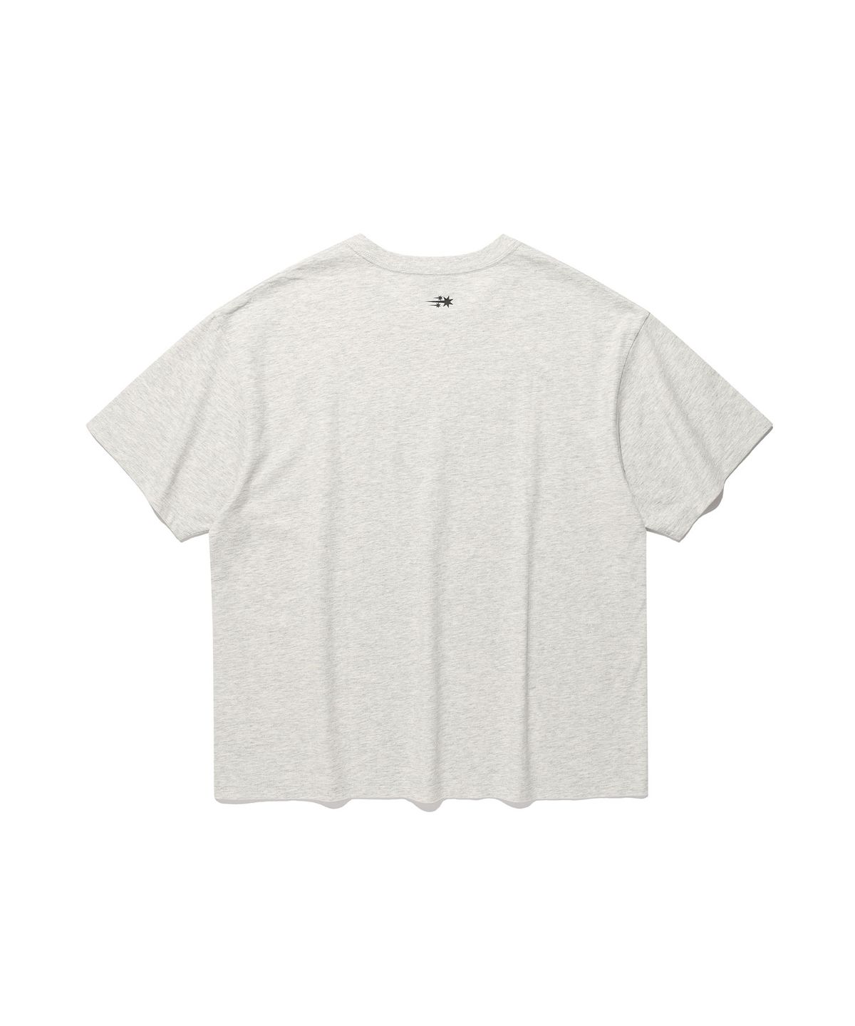나이스고스트클럽(NICEGHOSTCLUB) OVAL 3STAR LOGO TEE_LIGHT GREY(NG2GMUT513A)
