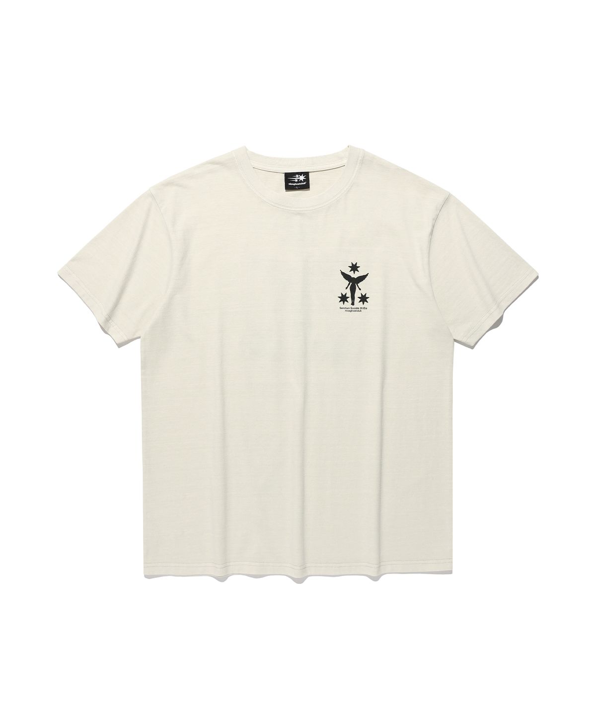 나이스고스트클럽(NICEGHOSTCLUB) SANCTUM SOCIETY PIGMENT DYED TEE_IVORY(NG2GMUT518A)