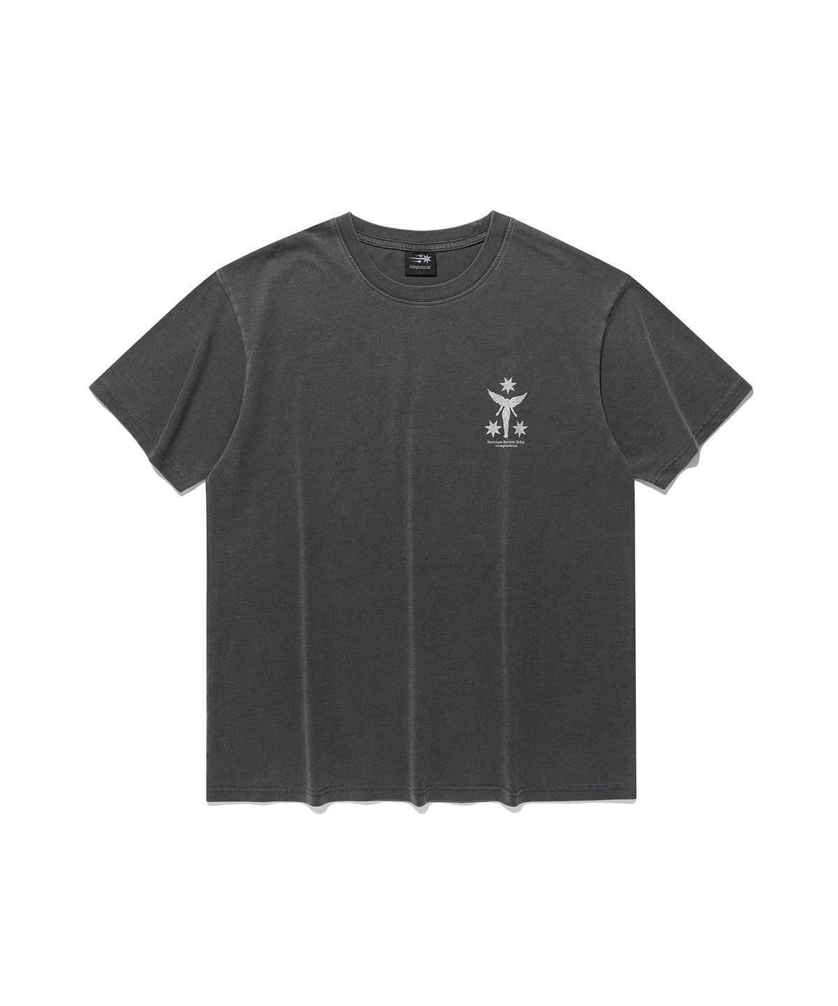 나이스고스트클럽(NICEGHOSTCLUB) SANCTUM SOCIETY PIGMENT DYED TEE_CHARCOAL(NG2GMUT518A)