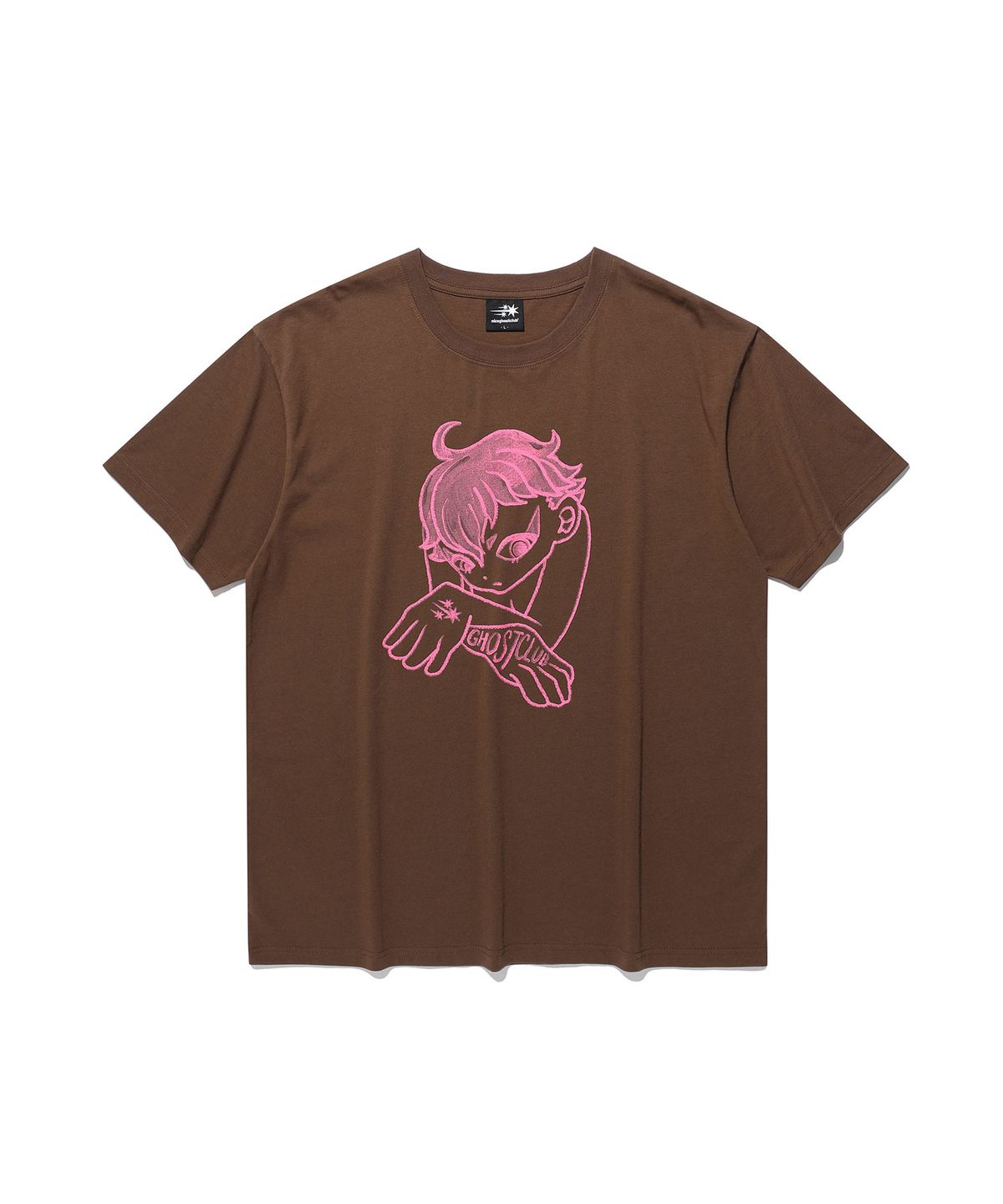 나이스고스트클럽(NICEGHOSTCLUB) GATEKEEPER HAND TEE_BROWN(NG2GMUT520A)