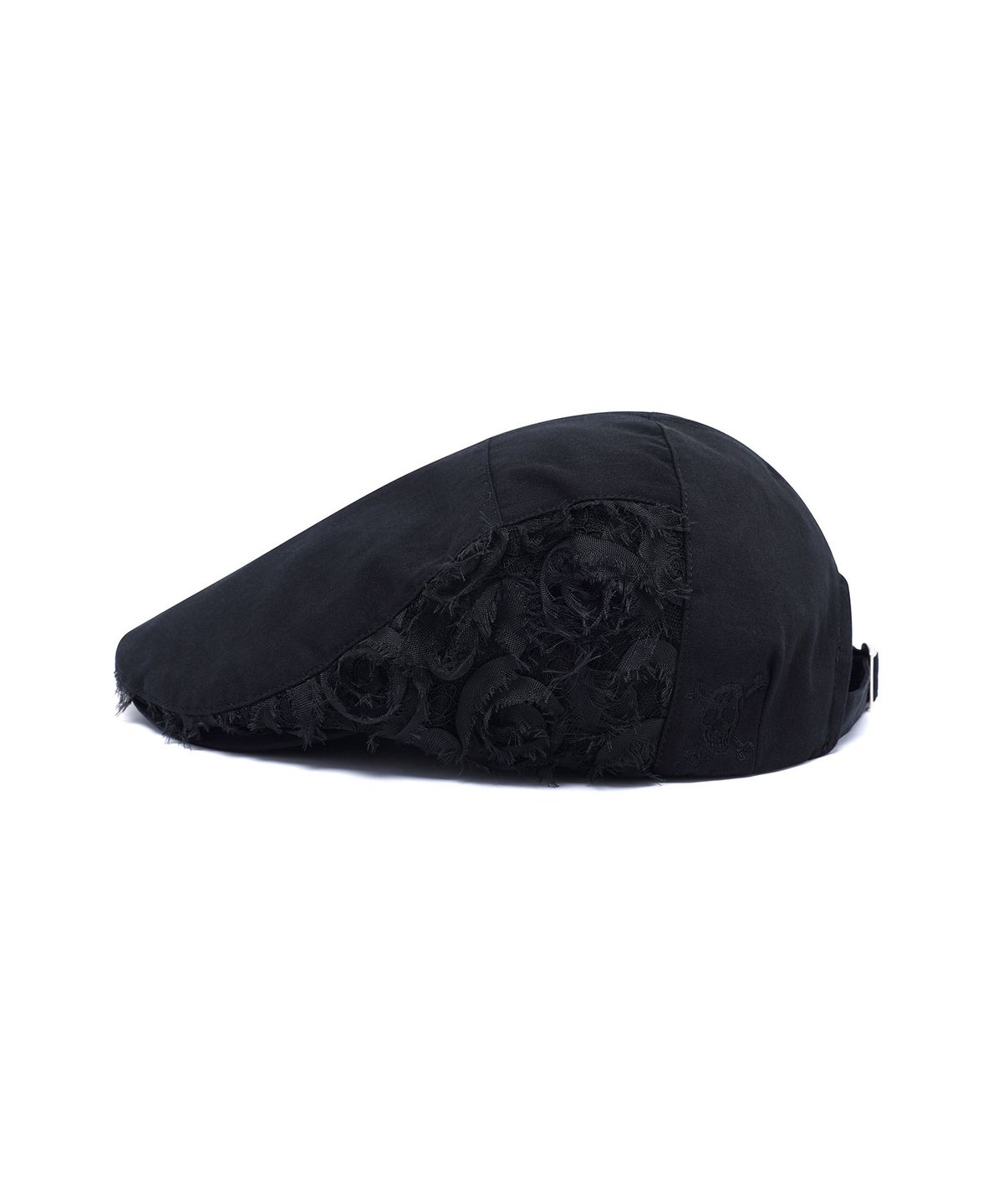 나이스고스트클럽(NICEGHOSTCLUB) FLOWER LACE SKULL HUNTING CAP_BLACK(NG2GSUAB23A)