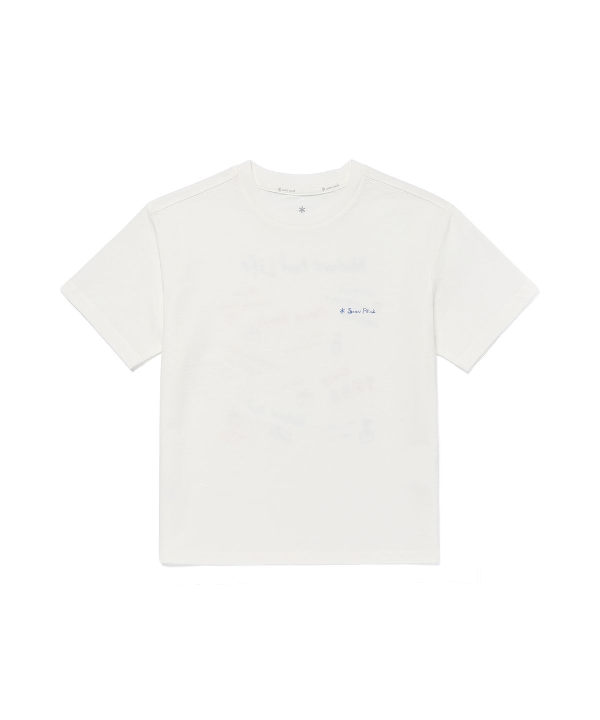 스노우피크 어패럴 키즈(SNOWPEAK APPAREL KIDS) 키즈 소로나 크레용 반팔 티셔츠 (S26MKFTS81) Off White