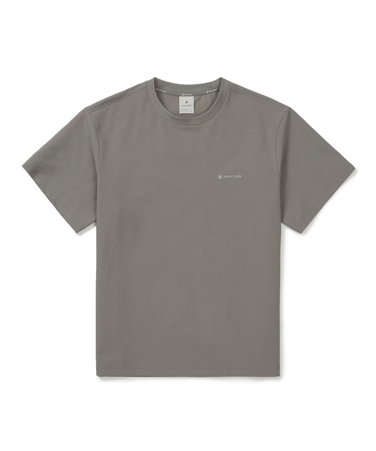 스노우피크 어패럴(SNOWPEAK APPAREL) 클래식 우븐 반팔 티셔츠 (S26MUTTS16) Vintage Gray