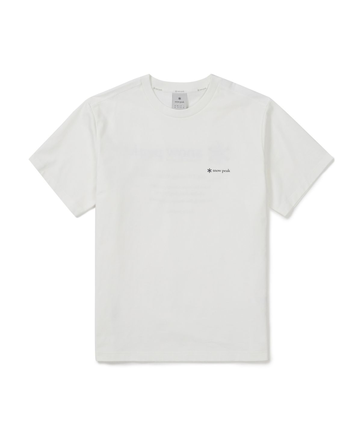 스노우피크 어패럴(SNOWPEAK APPAREL) 클랜드 하이브리드 반팔 티셔츠 (S26MMDTS56) Off White