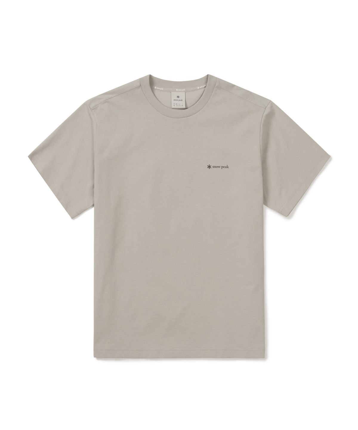 스노우피크 어패럴(SNOWPEAK APPAREL) 클랜드 하이브리드 반팔 티셔츠 (S26MMDTS56) Light Beige
