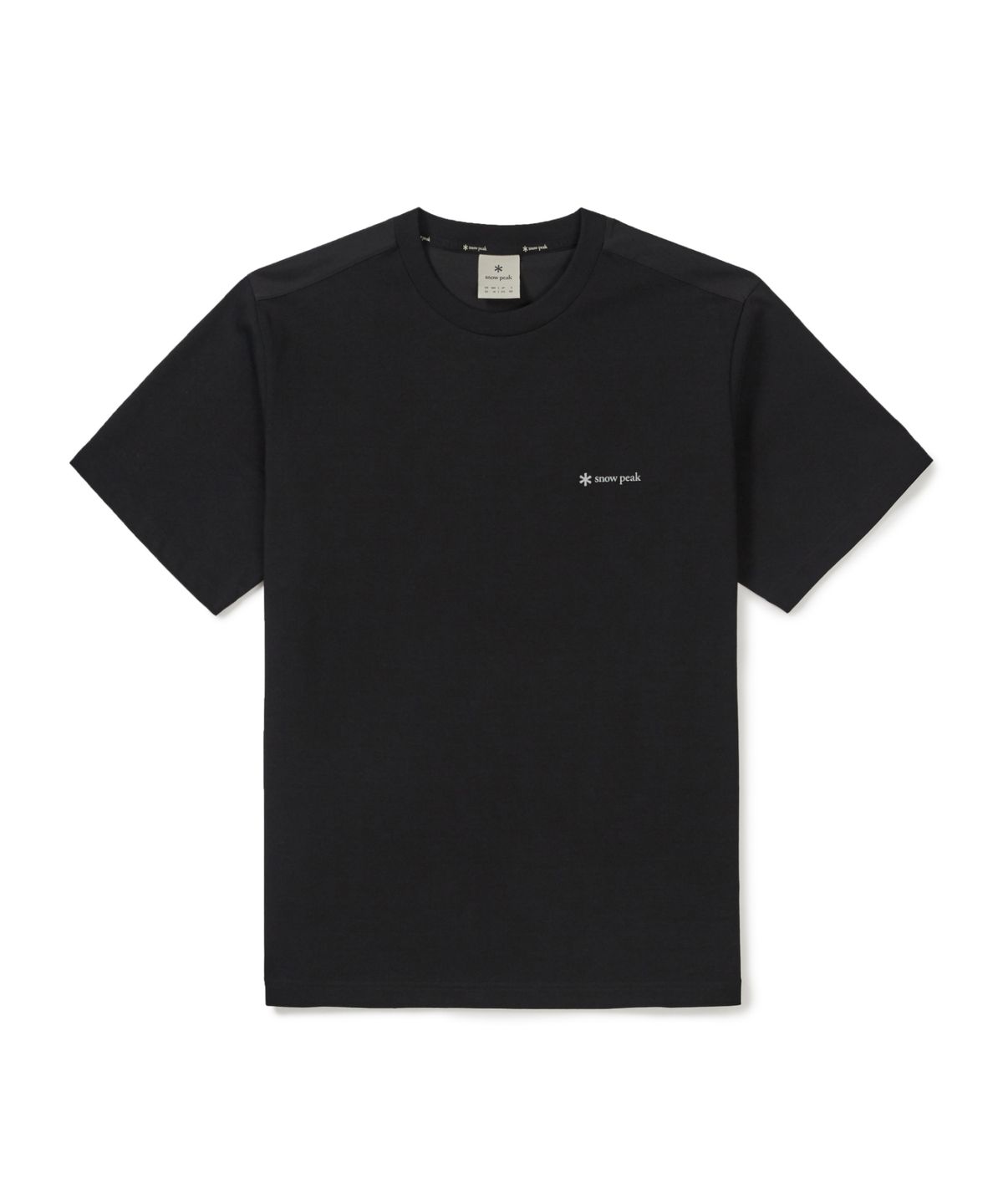 스노우피크 어패럴(SNOWPEAK APPAREL) 클랜드 하이브리드 반팔 티셔츠 (S26MMDTS56) Black
