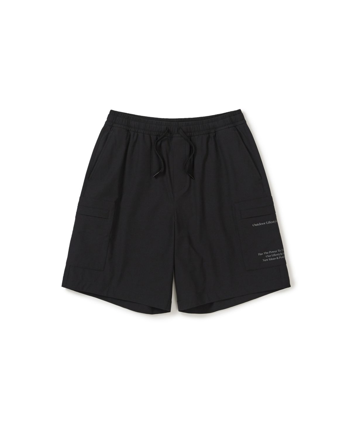 스노우피크 어패럴(SNOWPEAK APPAREL) 라고 카고 반바지 (S26MMTHP26) Black