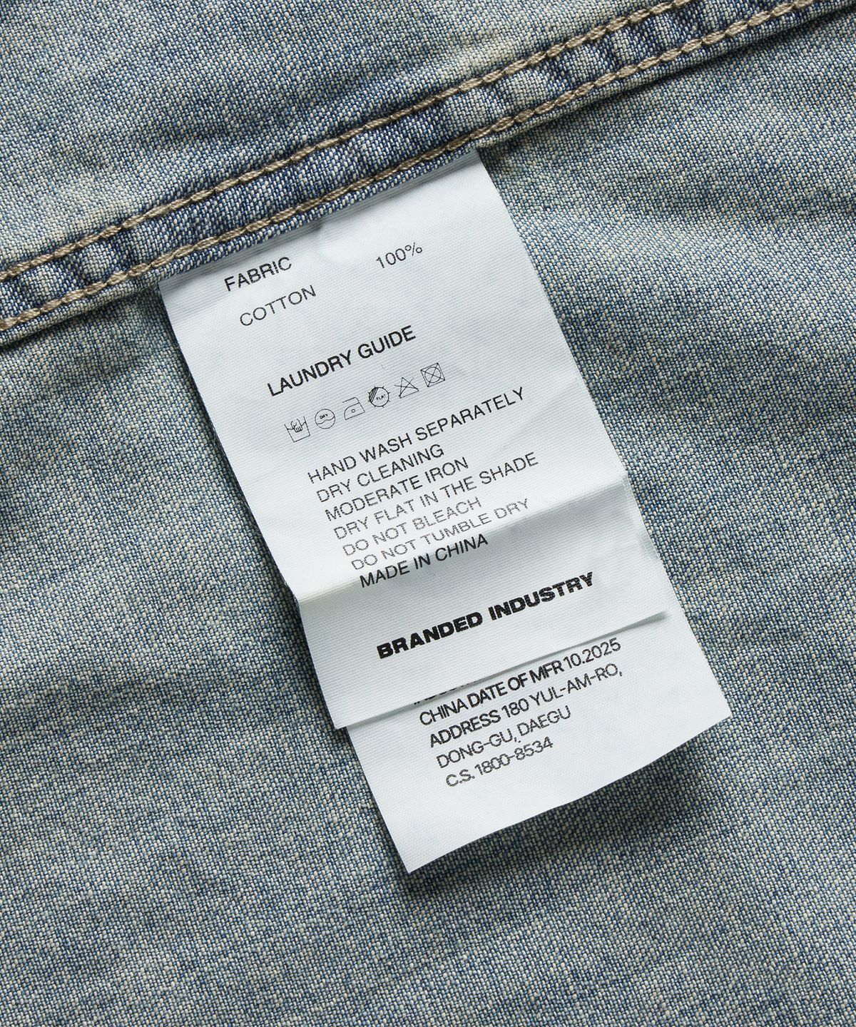 브랜디드(BRANDED) WESTERN DENIM SHIRT [LIGHT BLUE]