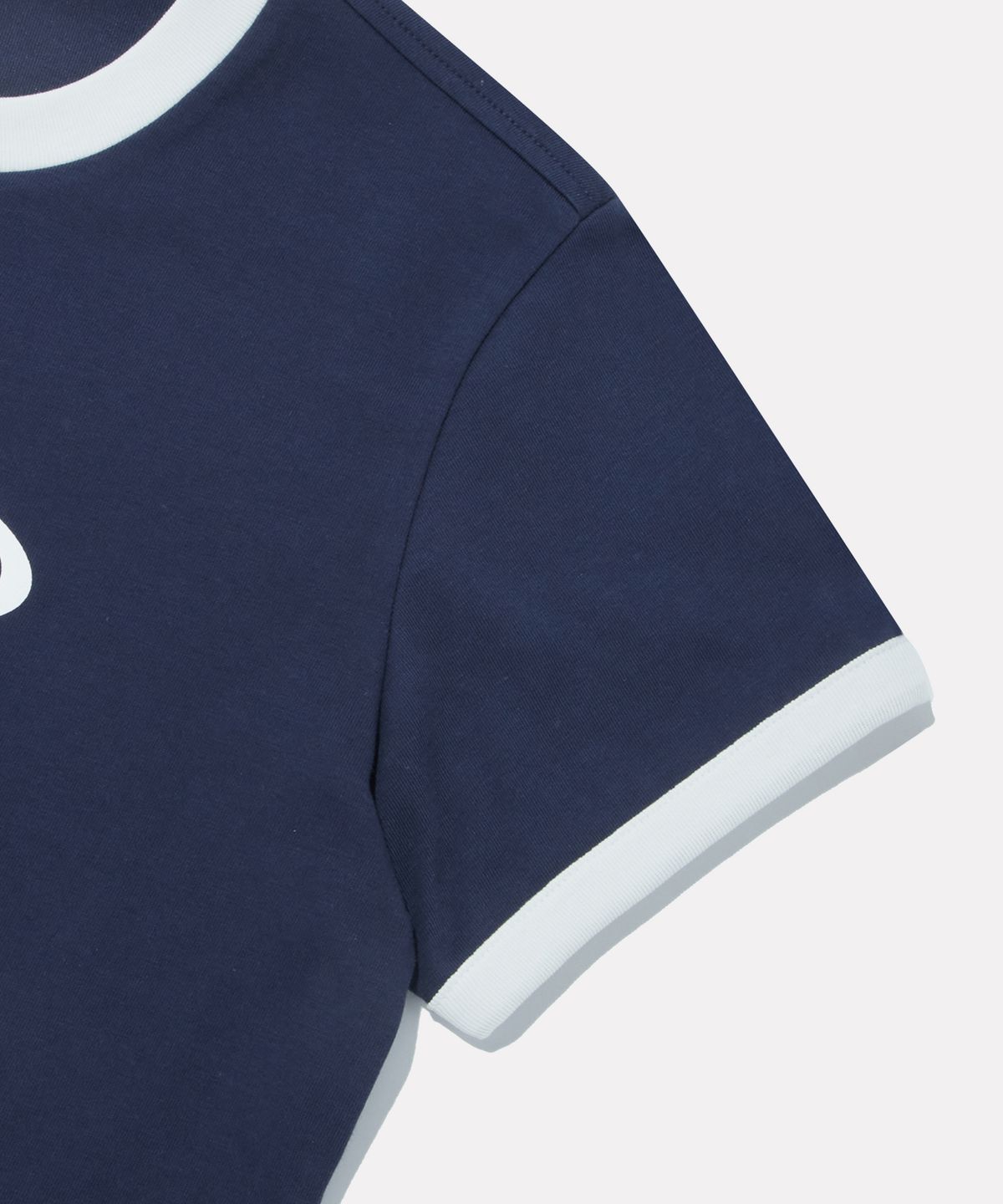 리복(REEBOK) 서클로고 세미크롭 링거 반팔티 (W) - 네이비