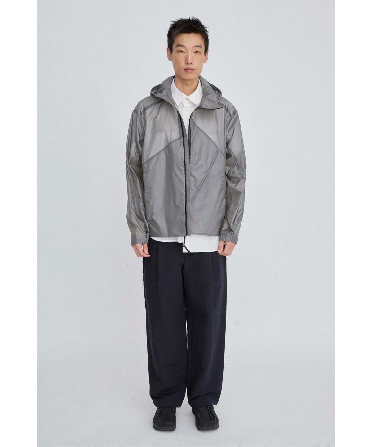 래코드(RECODE) Line Detailed Wind Jacket RKUAM26605GYX