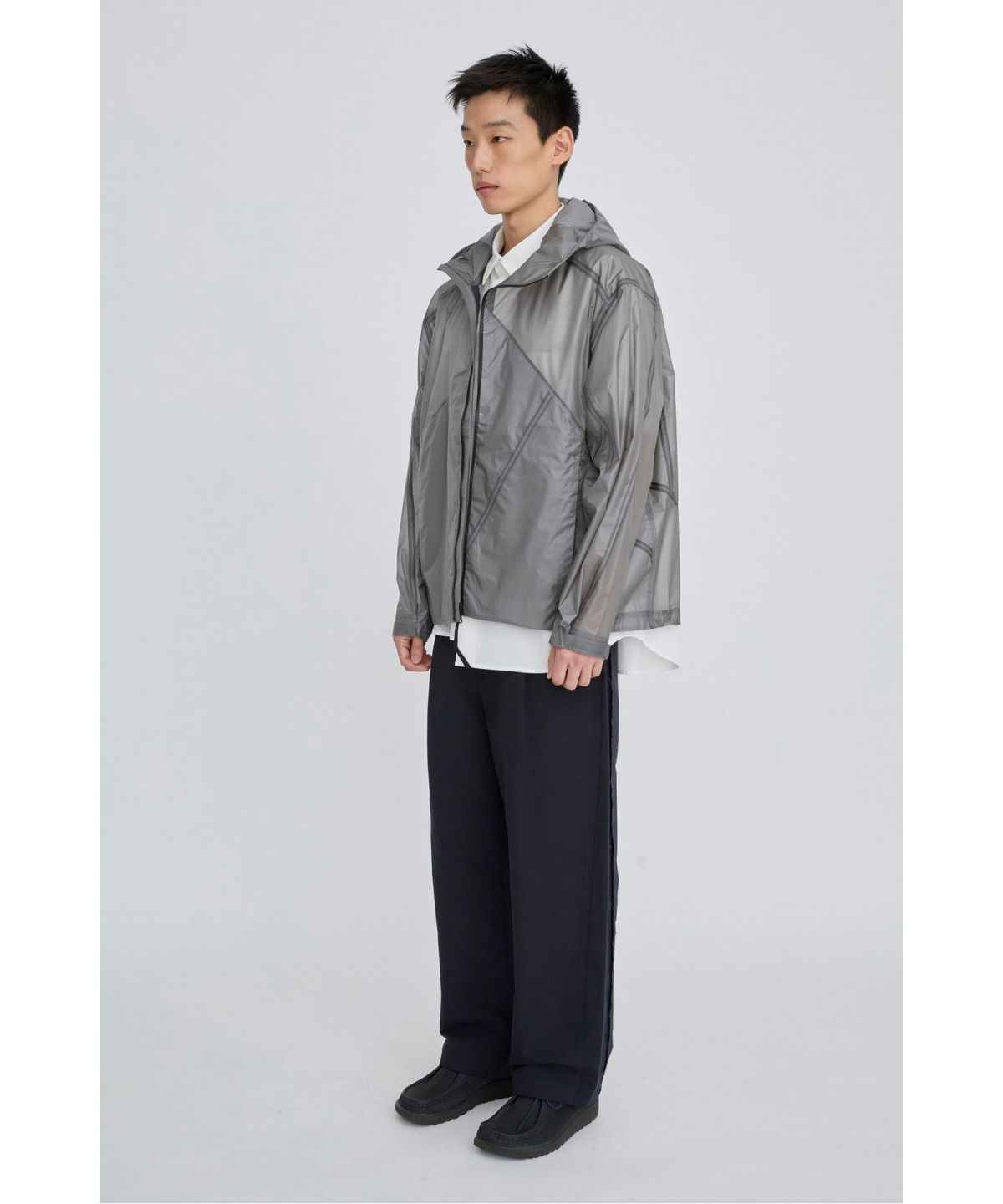 래코드(RECODE) Line Detailed Wind Jacket RKUAM26605GYX