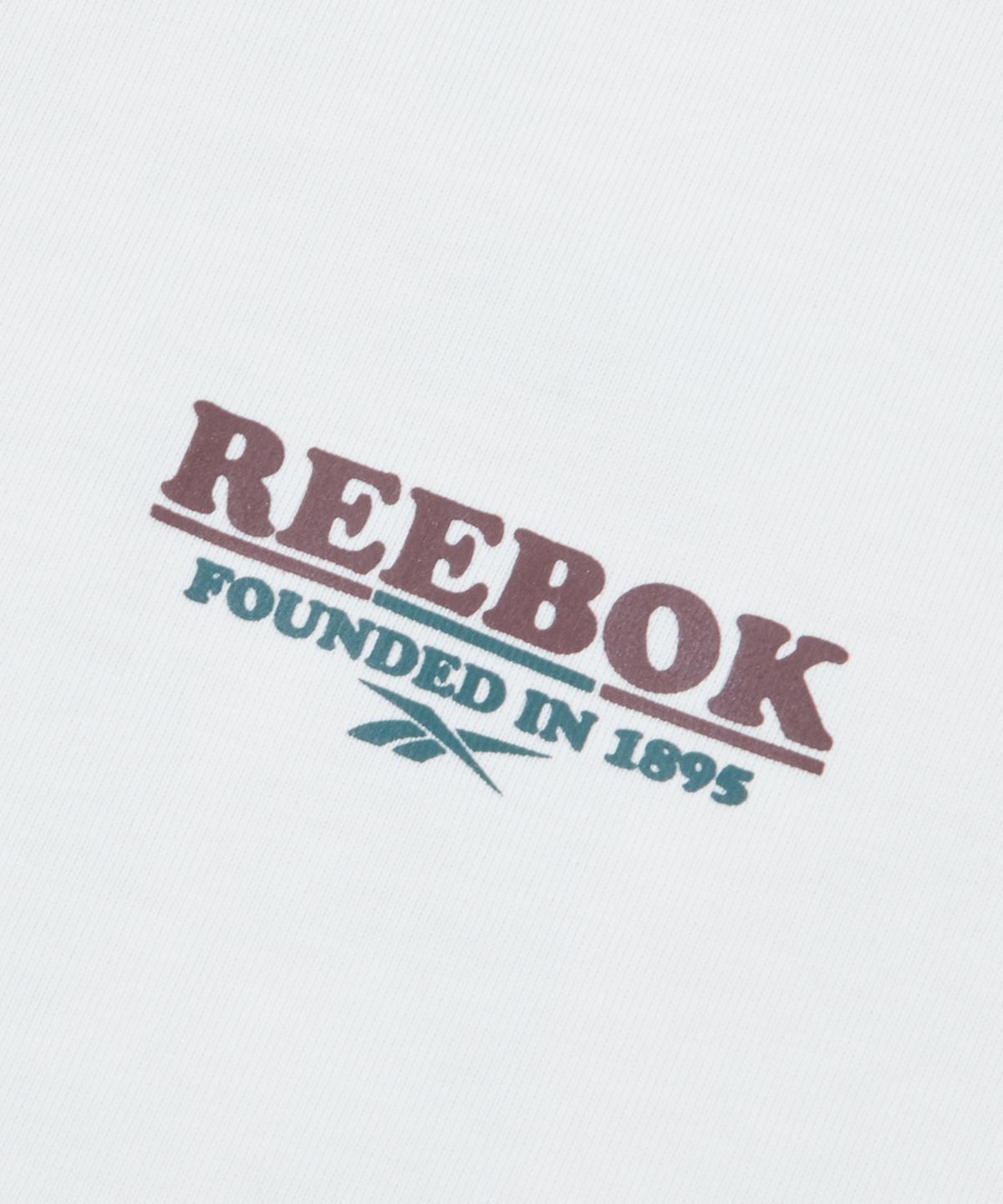 리복(REEBOK) 그래픽 링거 반팔티 - 아이보리:와인
