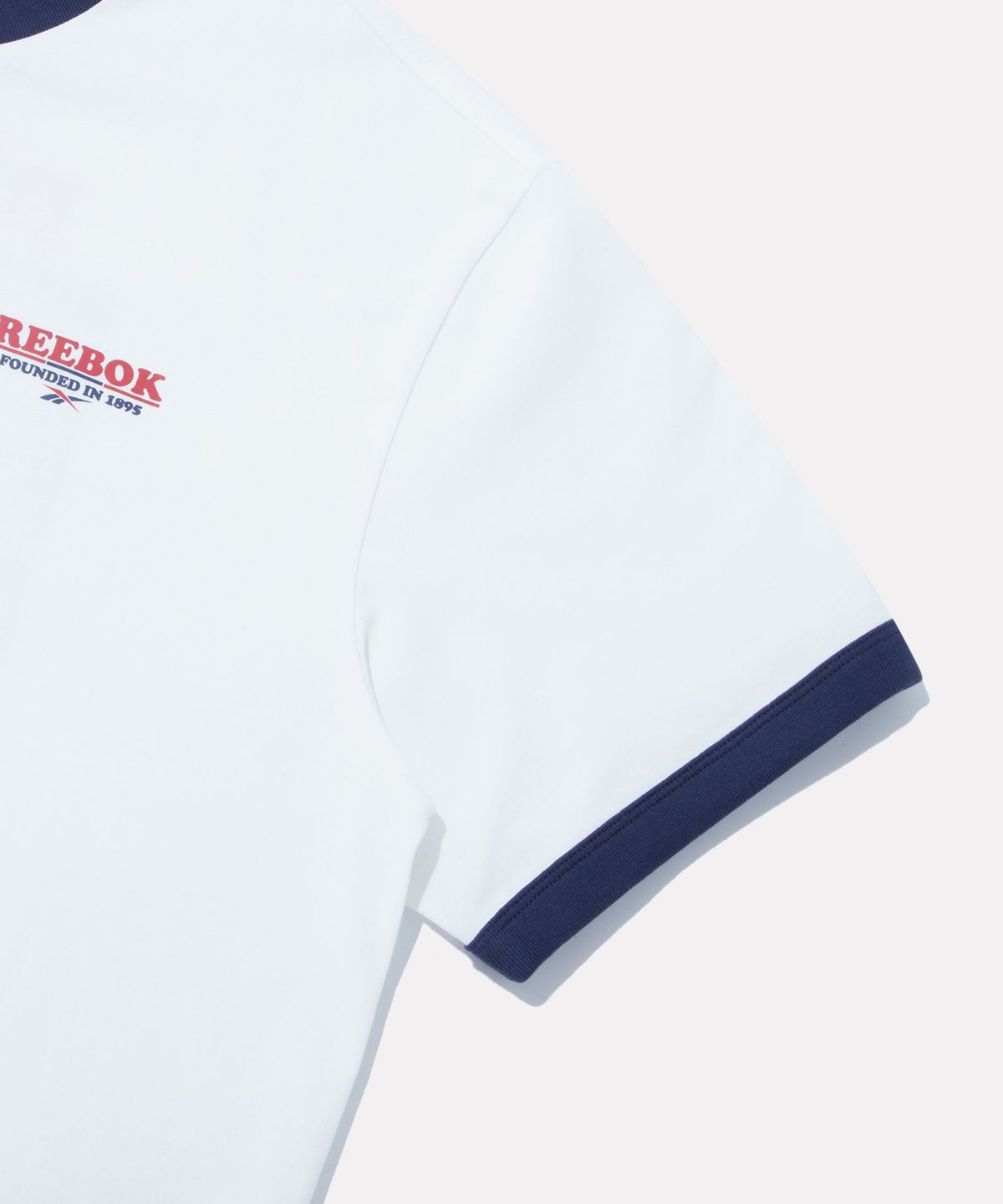 리복(REEBOK) 그래픽 링거 반팔티 - 화이트:네이비