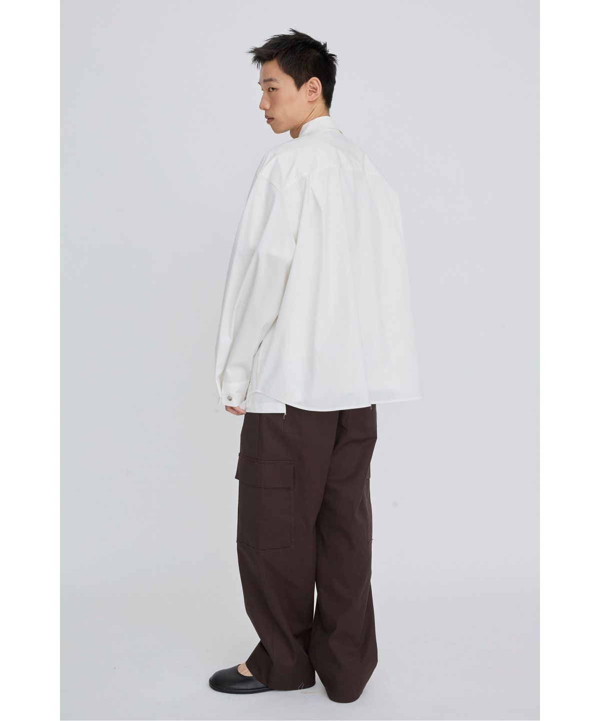 래코드(RECODE) Zip-Detail Shirt Jacket RKSAS26611WHX