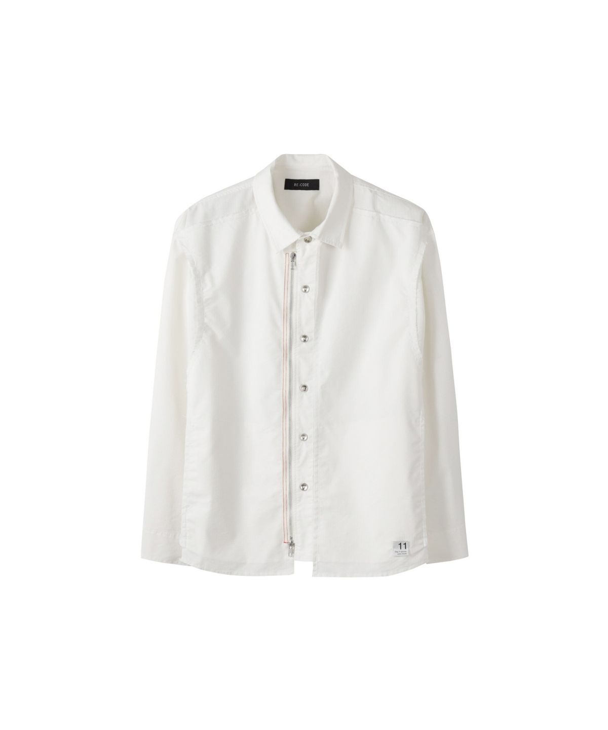 래코드(RECODE) Zip-Detail Shirt Jacket RKSAS26611WHX