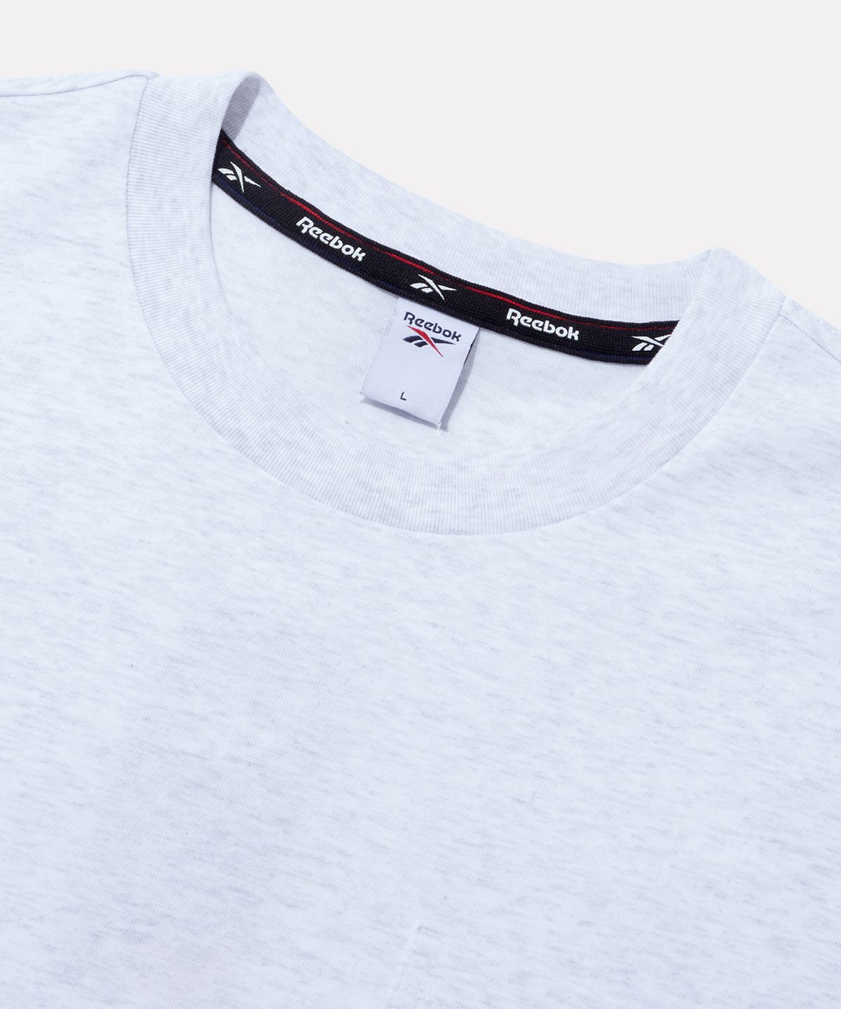 리복(REEBOK) 클래식 포켓 오버핏 반팔티 - 라이트 멜란지 그레이
