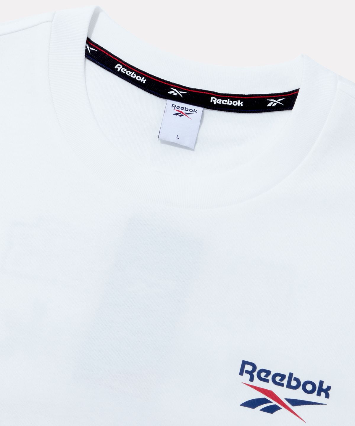 리복(REEBOK) 멀티로고 오버핏 반팔티 - 화이트