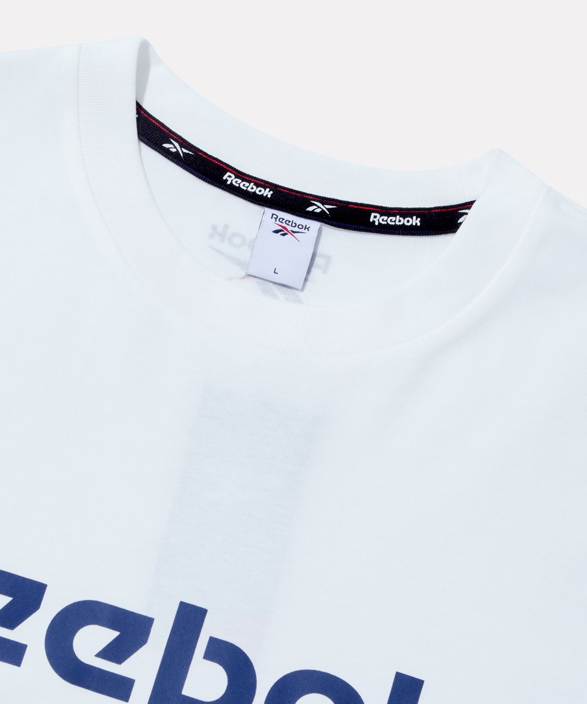 리복(REEBOK) 에센셜 빅로고 반팔티 - 화이트