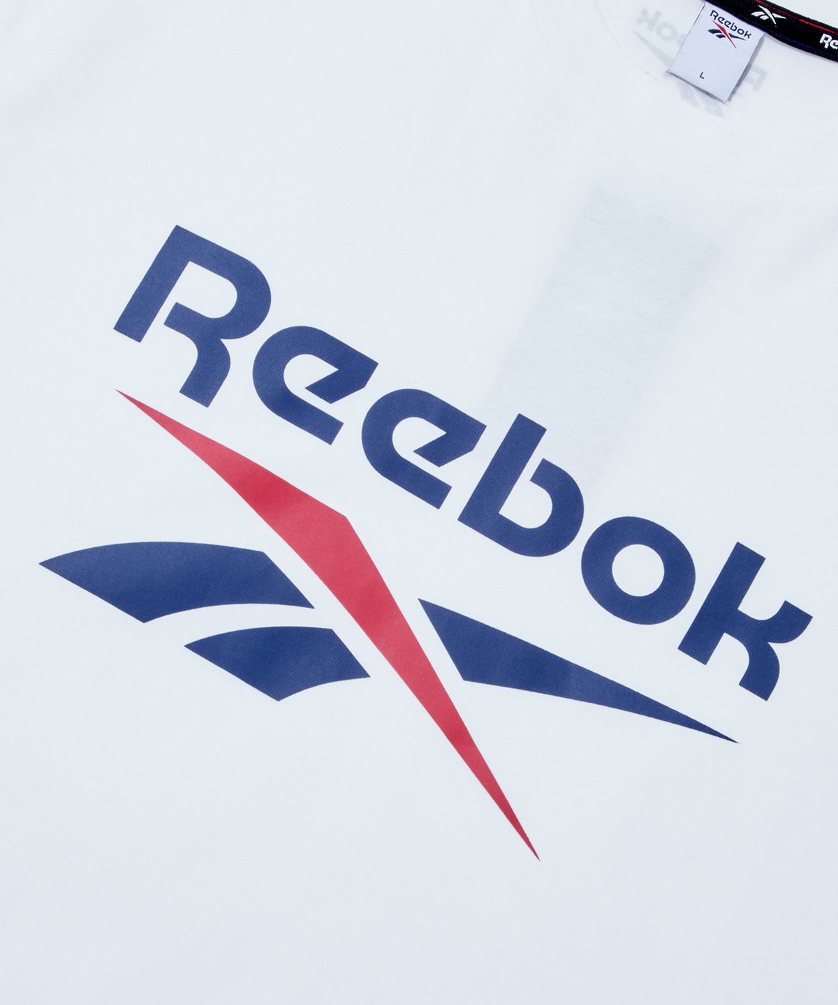 리복(REEBOK) 에센셜 빅로고 반팔티 - 화이트