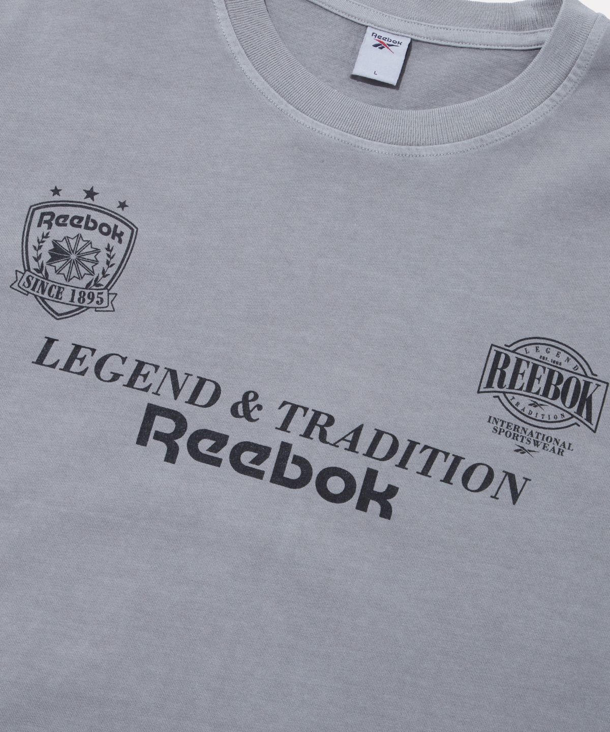 리복(REEBOK) 가먼트다잉 그래픽 반팔티 - 애쉬 그레이