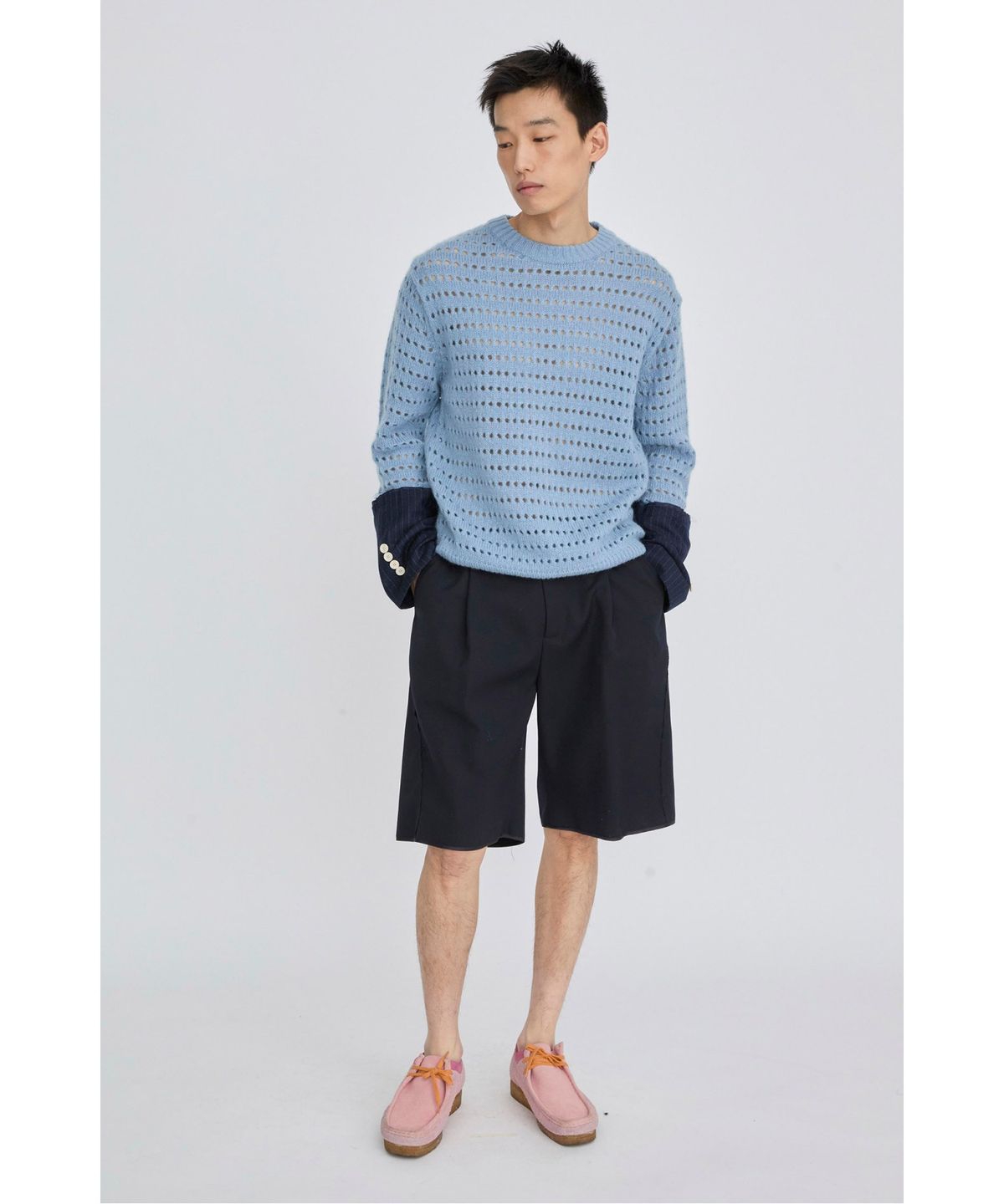 래코드(RECODE) Wool Tailored Shorts RKPAS26641NYX
