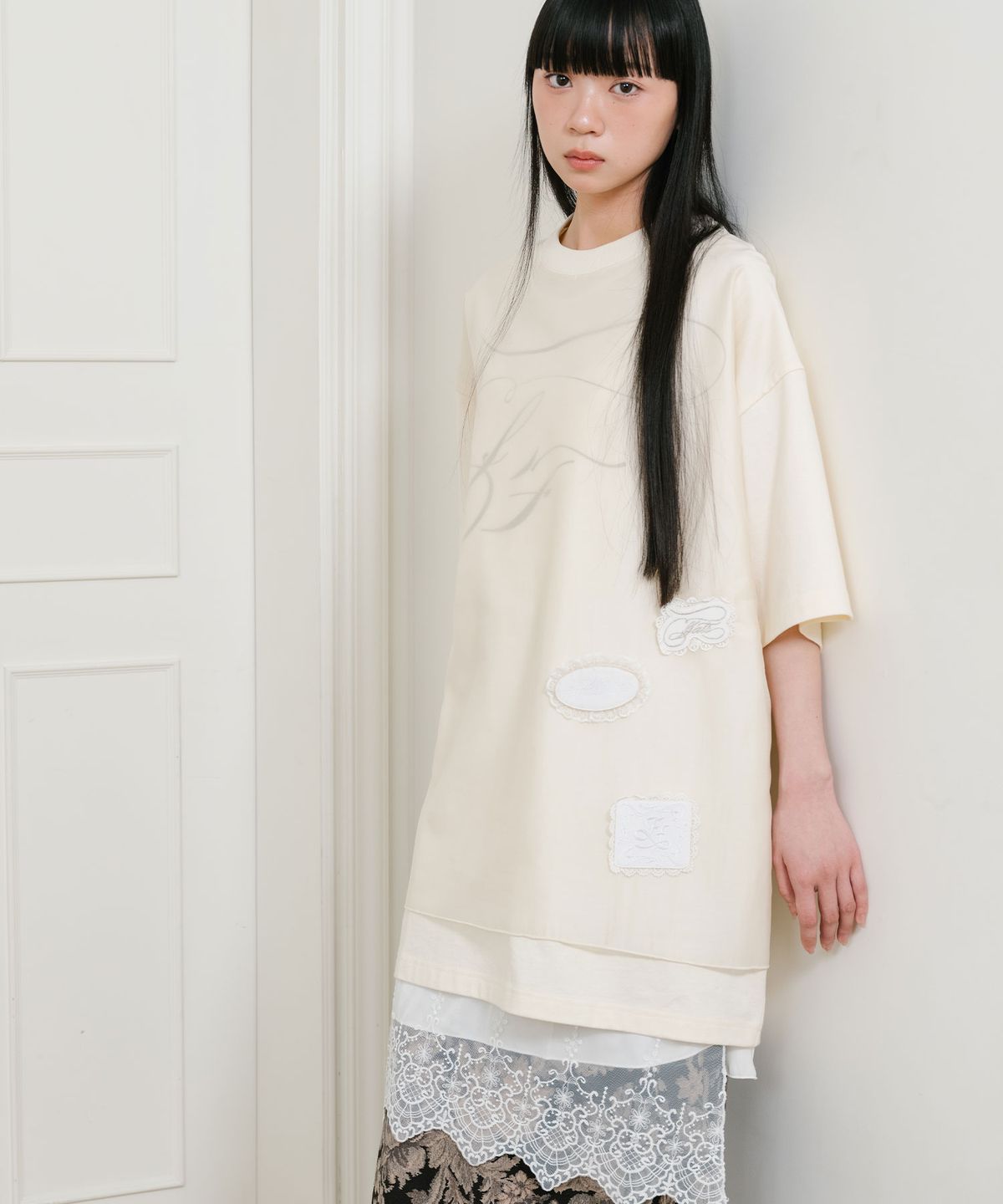 나이스고스트클럽(NICEGHOSTCLUB) FFATS SLEEVELESS LAYERED BIG BIG TEE_IVORY(NG2GSUT581A)