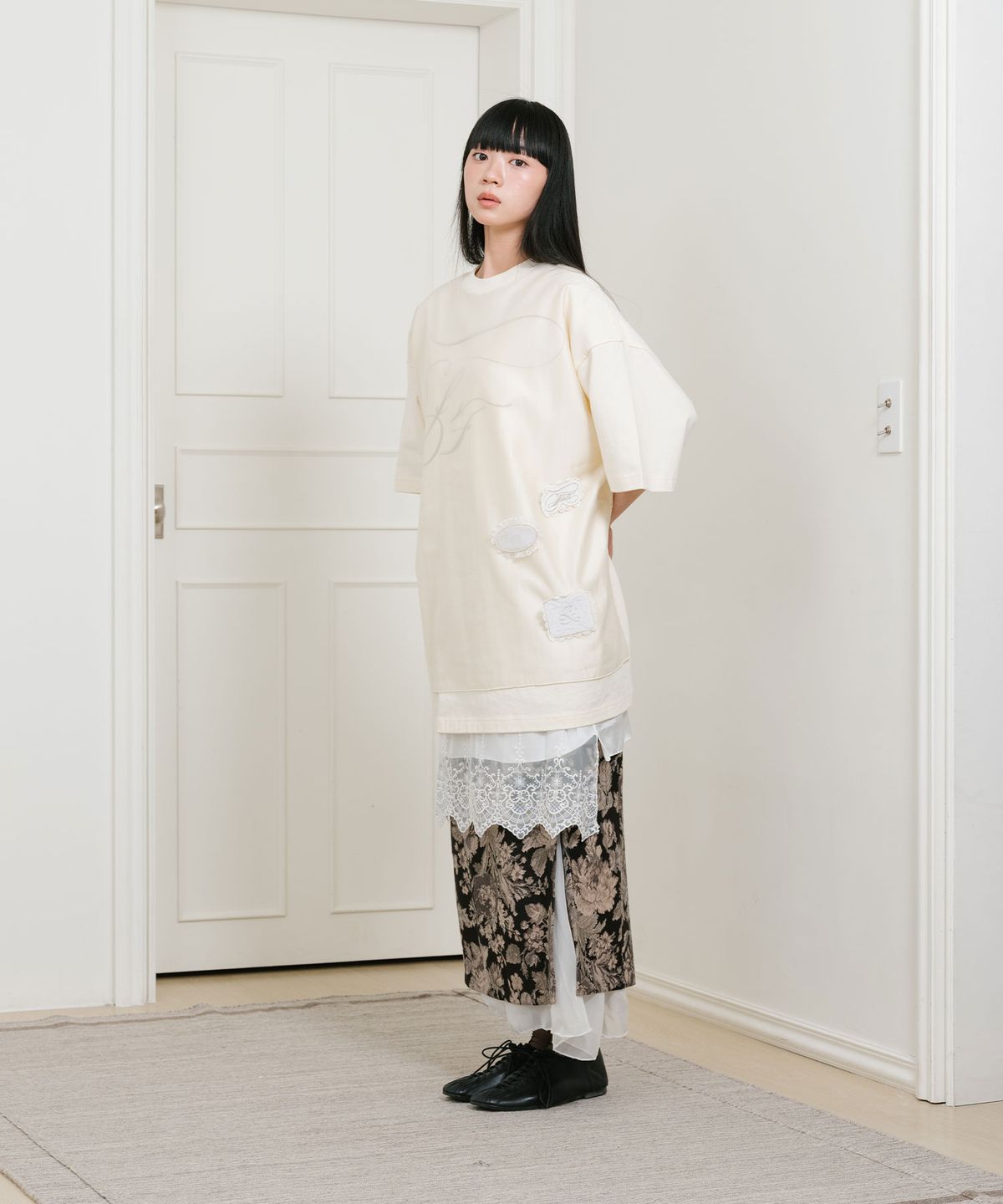 나이스고스트클럽(NICEGHOSTCLUB) FFATS SLEEVELESS LAYERED BIG BIG TEE_IVORY(NG2GSUT581A)