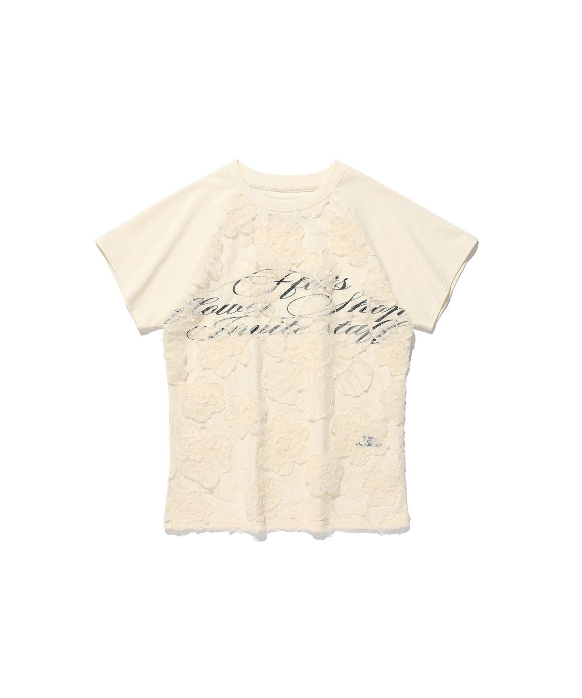 나이스고스트클럽(NICEGHOSTCLUB) FFATS FLOWER SHOP LAYERED TEE_IVORY(NG2GSUT583A)