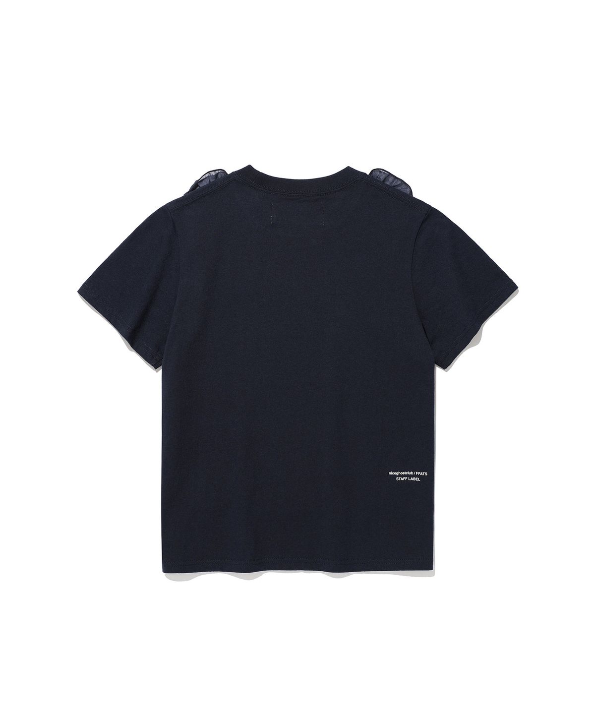 나이스고스트클럽(NICEGHOSTCLUB) FFATS FRILL APRON LAYERED TEE_NAVY(NG2GSUT584A)