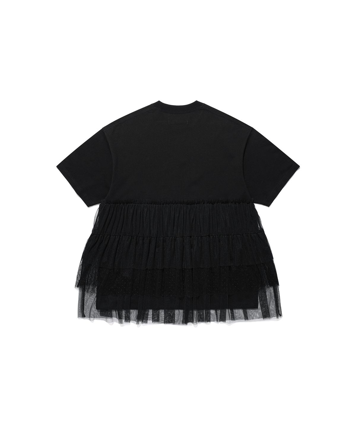 나이스고스트클럽(NICEGHOSTCLUB) FFATS TULLE DRESS BIG BIG TEE_BLACK(NG2GSUT591A)