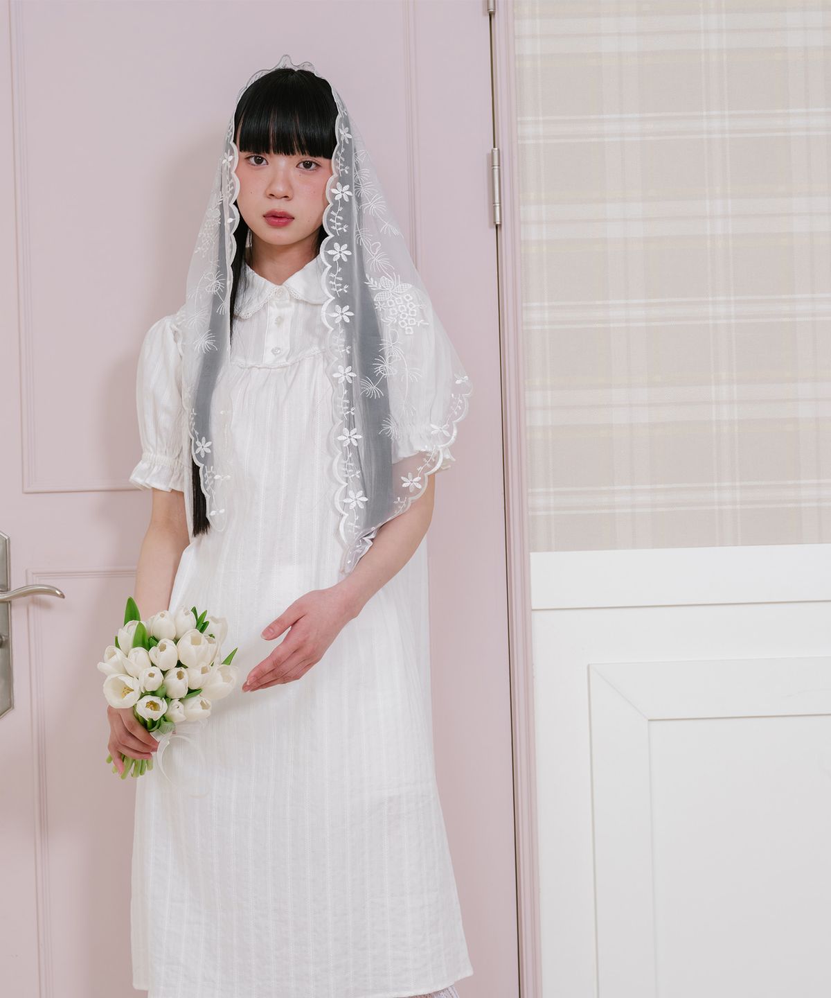 나이스고스트클럽(NICEGHOSTCLUB) FFATS SHIRRING PUFF DRESS_WHITE(NG2GSUPA93A)