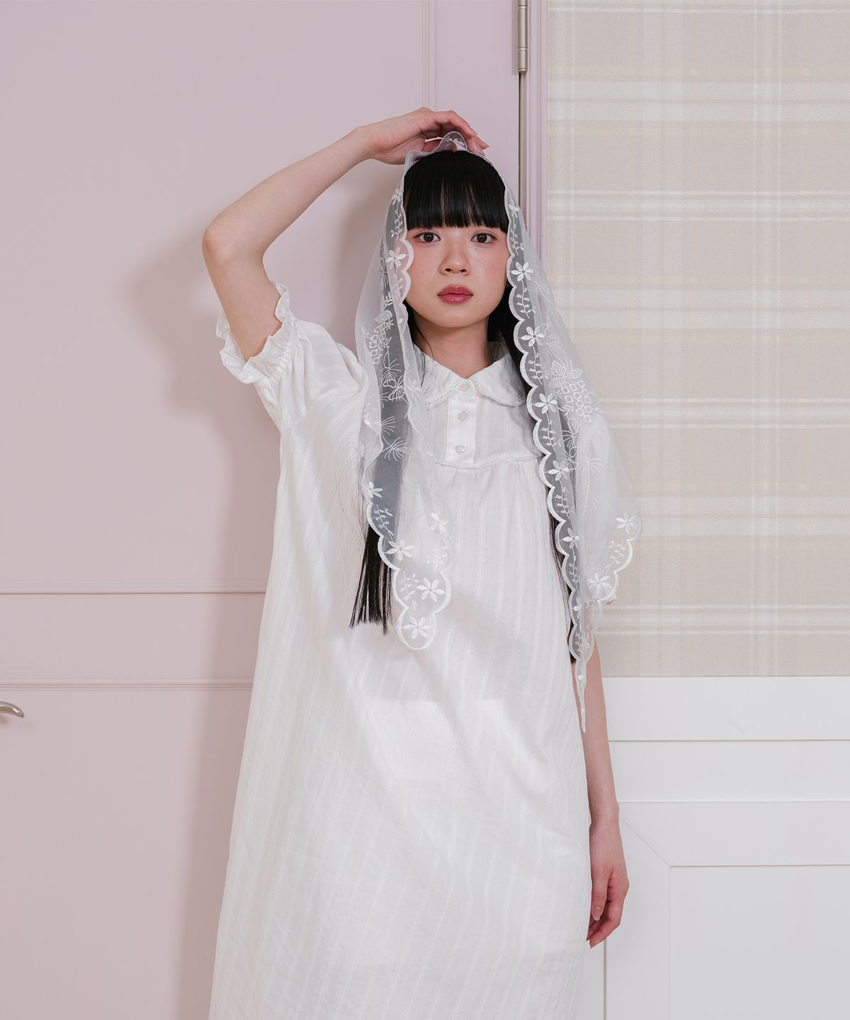 나이스고스트클럽(NICEGHOSTCLUB) FFATS SHIRRING PUFF DRESS_WHITE(NG2GSUPA93A)