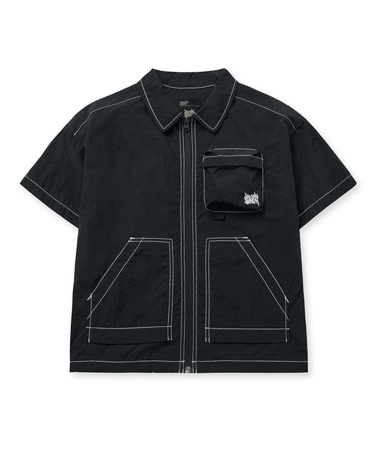 브라운브레스 키즈(BROWNBREATH KIDS) KIDS TAG MULTI POCKET ZIP UP - BLACK