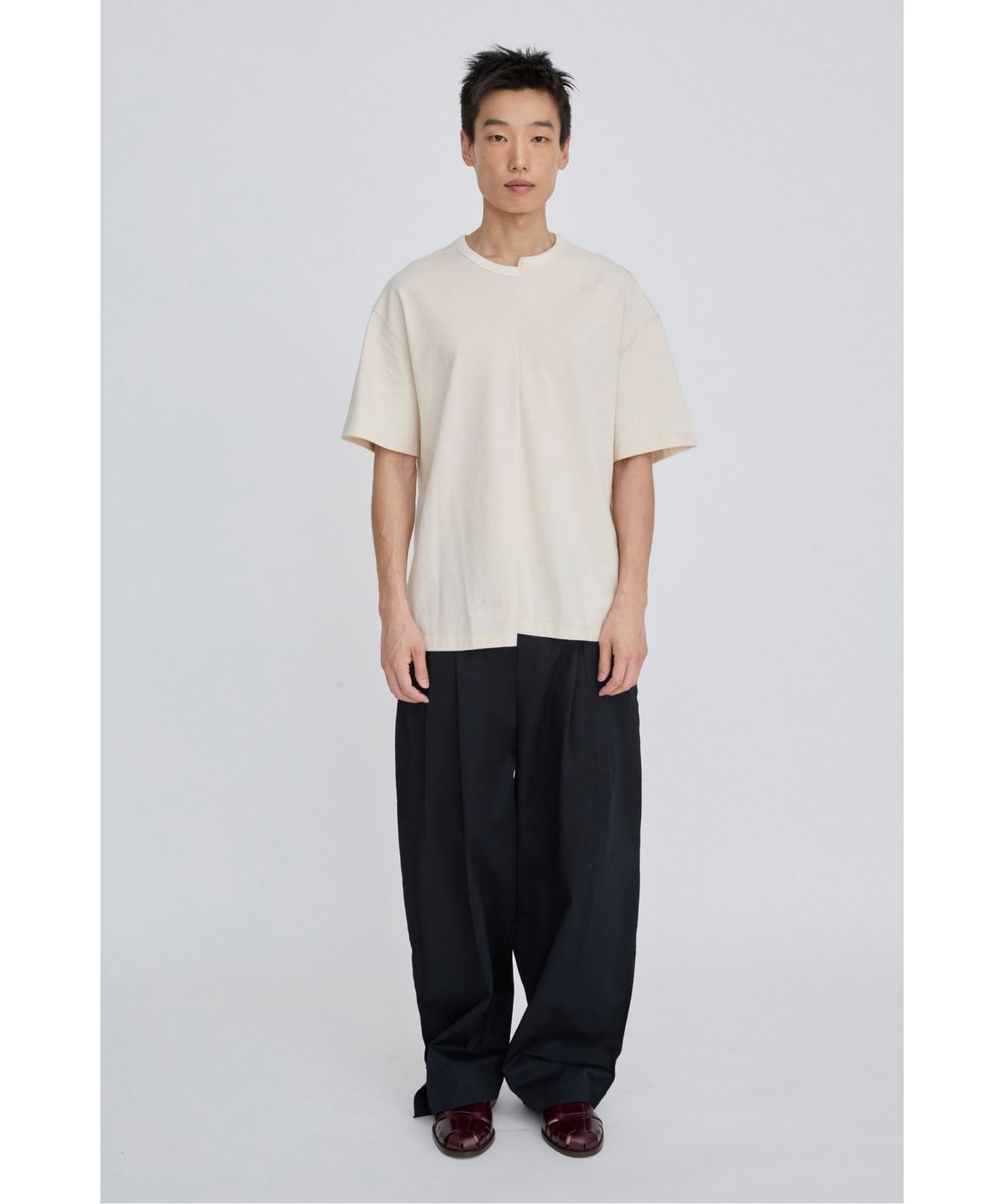 래코드(RECODE) Split T-shirt RKTAM26623WHX