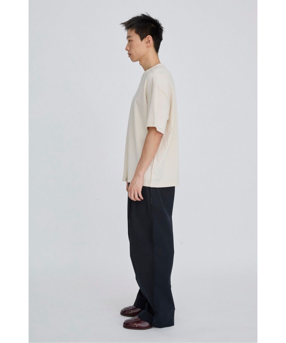 래코드(RECODE) Split T-shirt RKTAM26623WHX