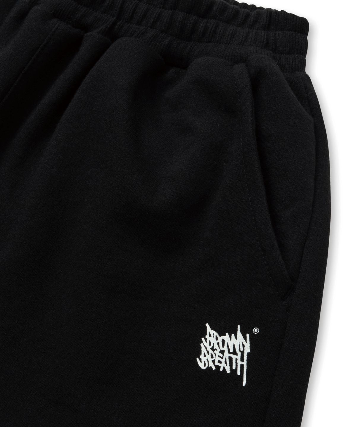 브라운브레스 키즈(BROWNBREATH KIDS) KIDS TAG COTTON SHORTS - BLACK