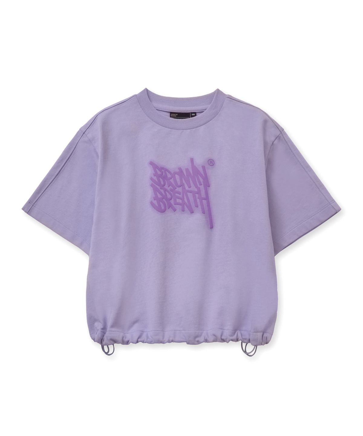 브라운브레스 키즈(BROWNBREATH KIDS) KIDS GIRL TAG CROP MTM TEE - LAVENDER