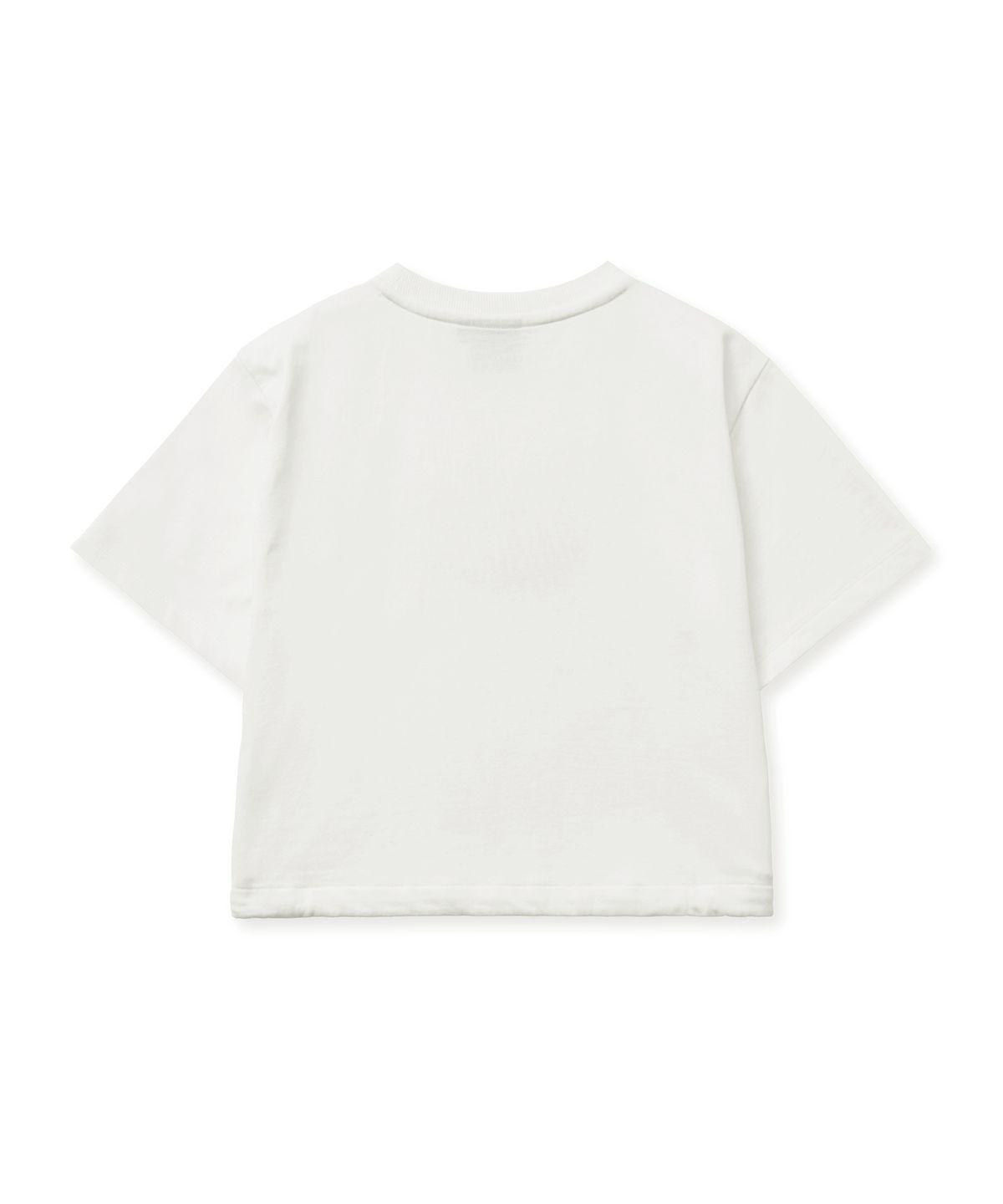 브라운브레스 키즈(BROWNBREATH KIDS) KIDS GIRL TAG CROP MTM TEE - IVORY