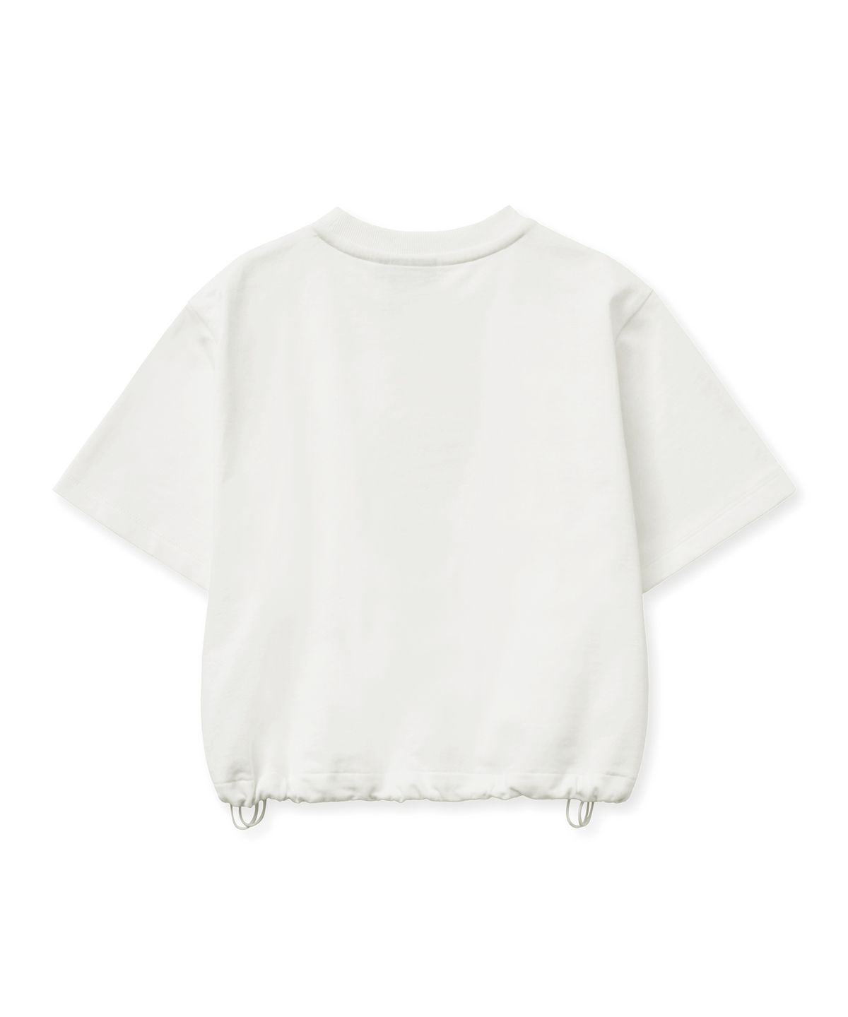 브라운브레스 키즈(BROWNBREATH KIDS) KIDS GIRL TAG CROP MTM TEE - IVORY