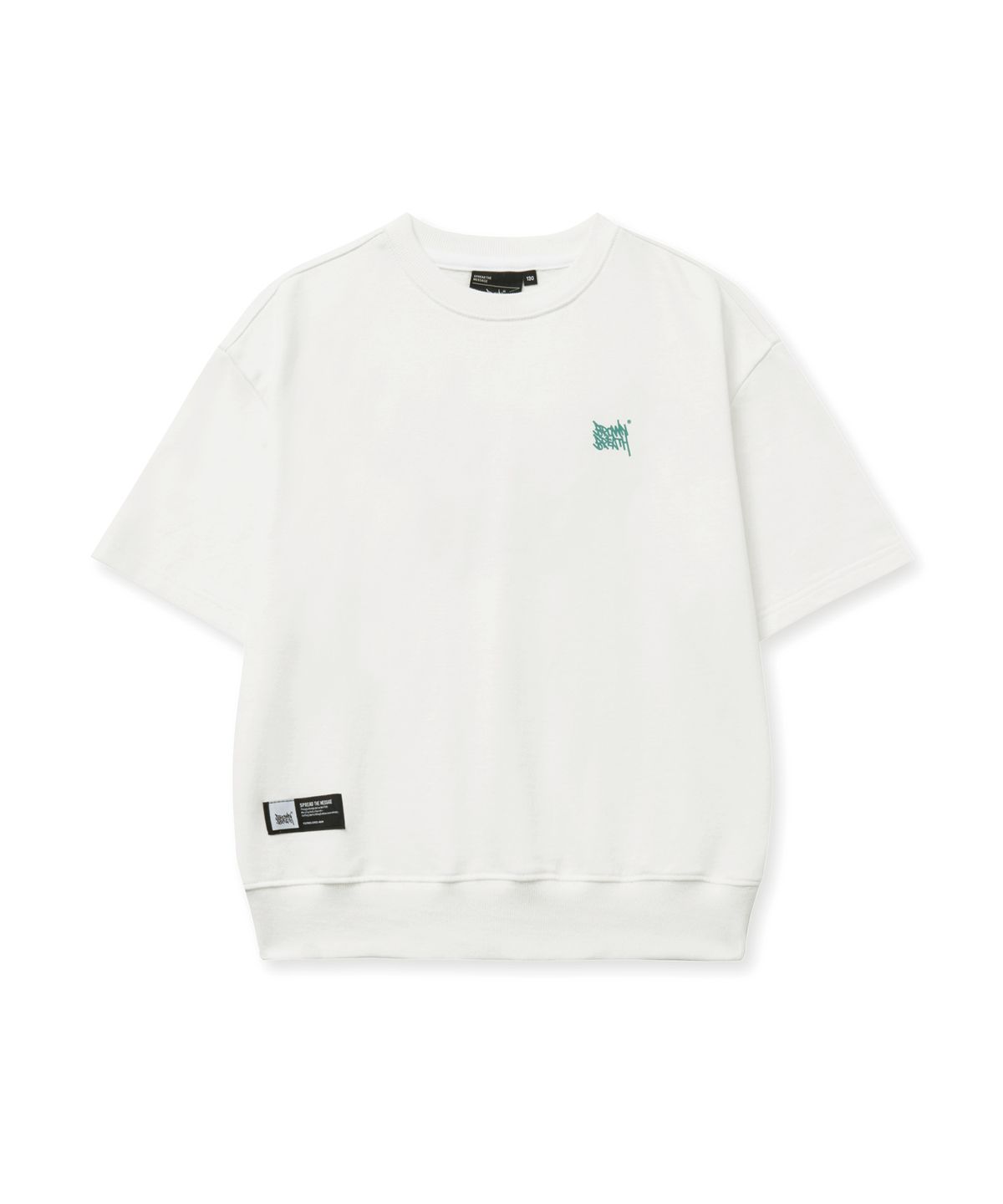 브라운브레스 키즈(BROWNBREATH KIDS) KIDS TAG COTTON MTM TEE - CREAM