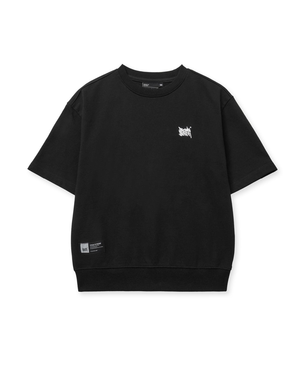 브라운브레스 키즈(BROWNBREATH KIDS) KIDS TAG COTTON MTM SETUP(LONG PANTS) - BLACK