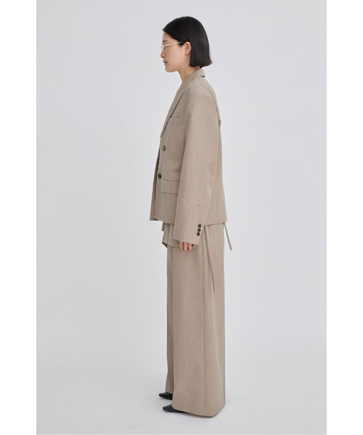 래코드(RECODE) Oversized Raw-Edged Jacket RQJAS26506BEX