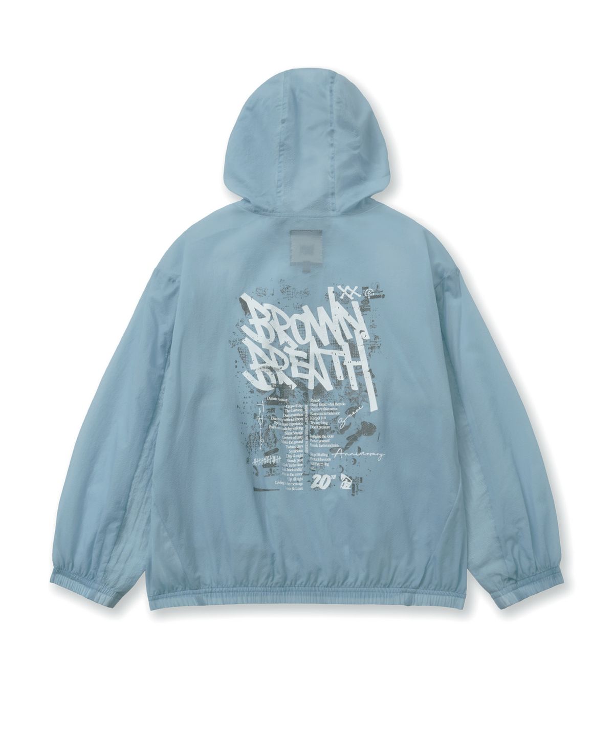 브라운브레스 키즈(BROWNBREATH KIDS) KIDS TAG LIGHT WINDBREAKER - SKY BLUE