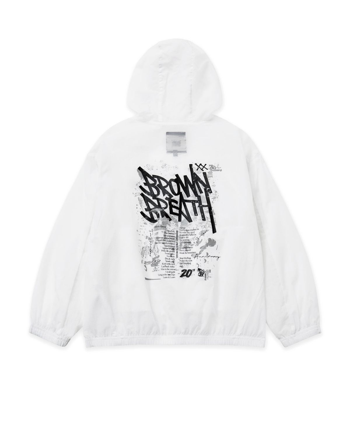 브라운브레스 키즈(BROWNBREATH KIDS) KIDS TAG LIGHT WINDBREAKER - IVORY