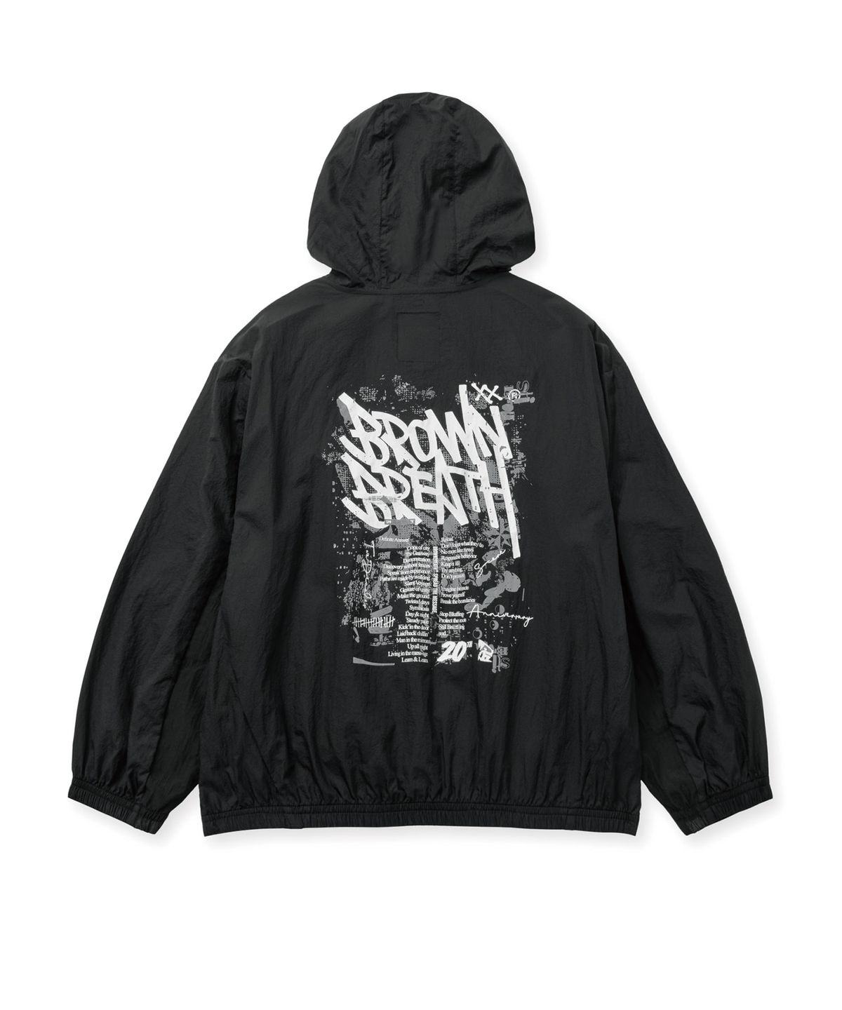 브라운브레스 키즈(BROWNBREATH KIDS) KIDS TAG LIGHT WINDBREAKER - BLACK