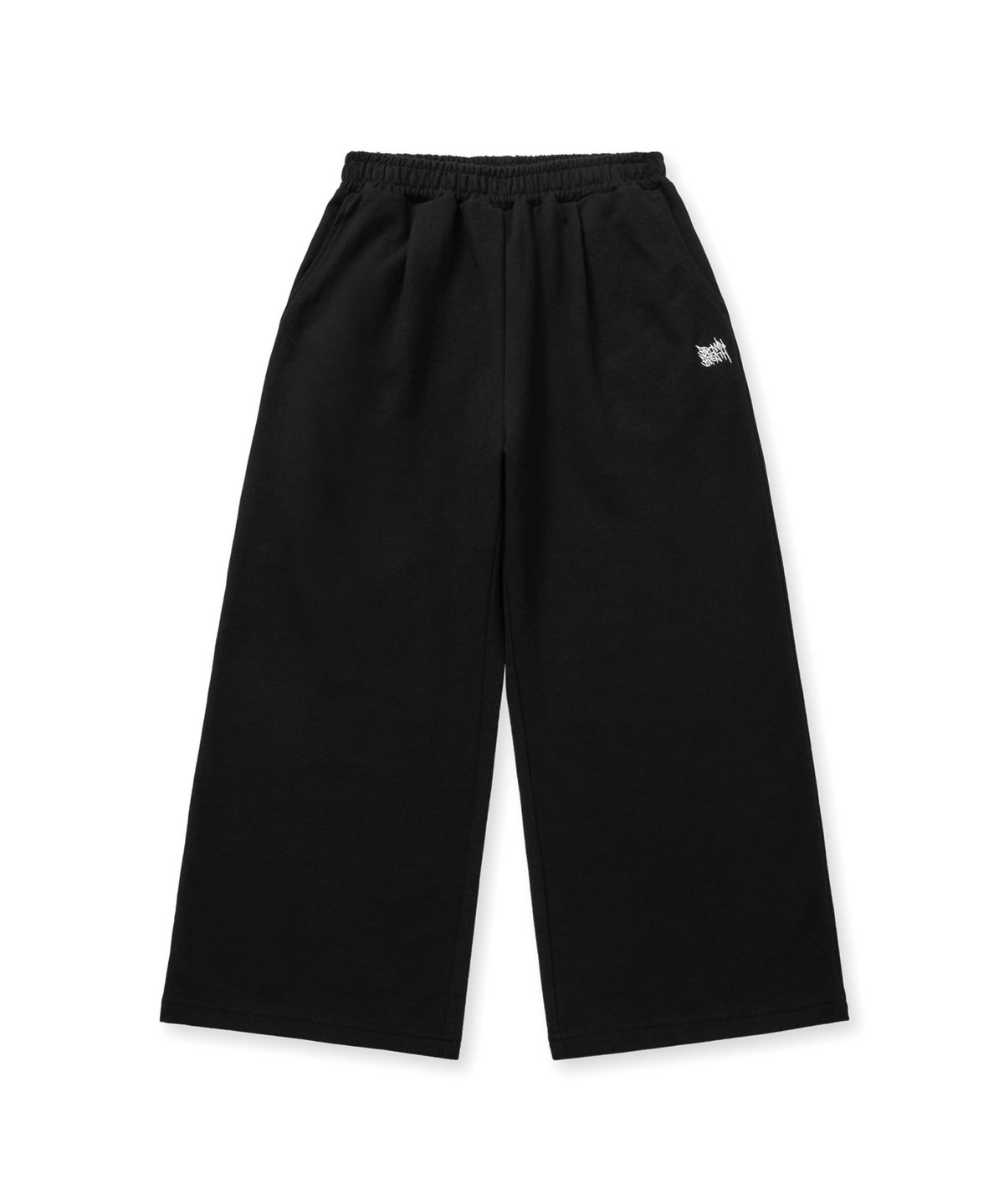 브라운브레스 키즈(BROWNBREATH KIDS) KIDS TAG STRAIGHT PANTS - BLACK