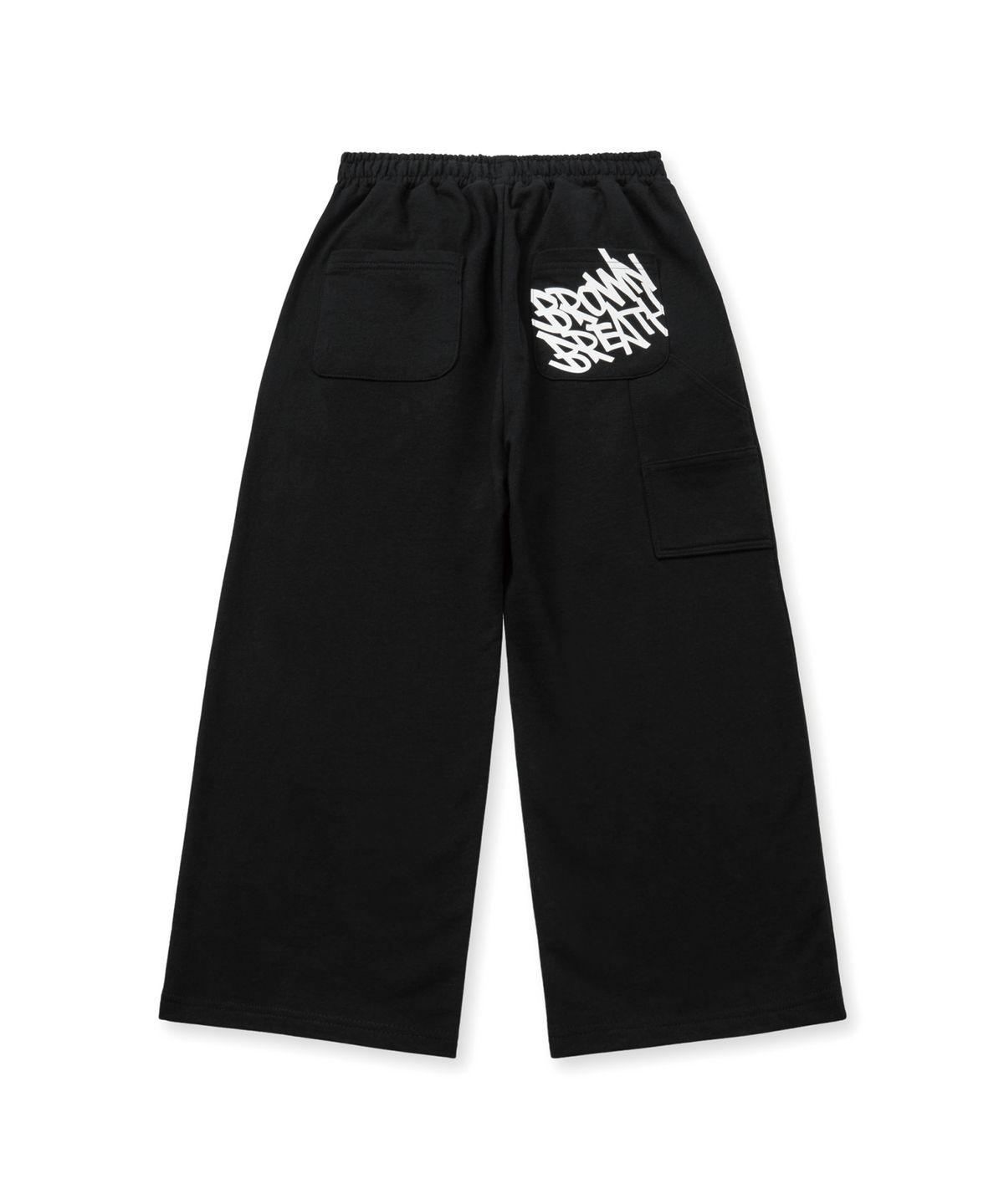 브라운브레스 키즈(BROWNBREATH KIDS) KIDS TAG STRAIGHT PANTS - BLACK