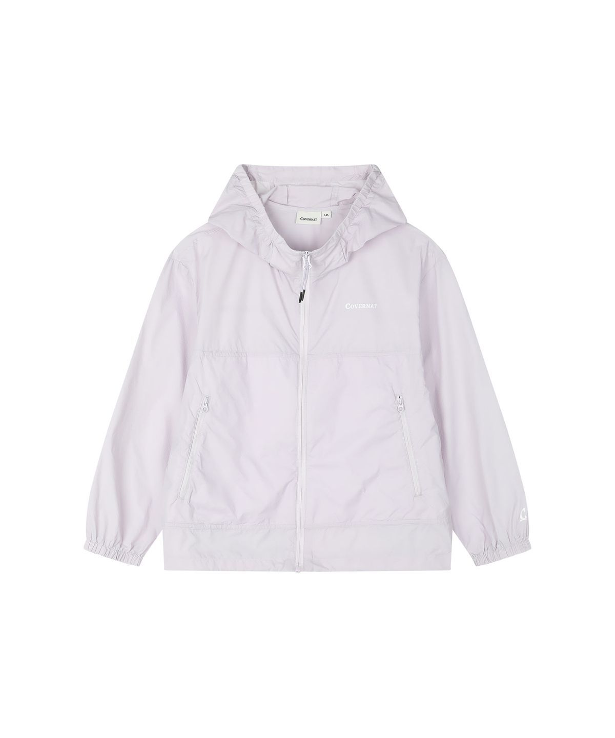 커버낫 키즈(COVERNAT KIDS) 워드마크 후드 바람막이 라벤더 CK2602JK13LV