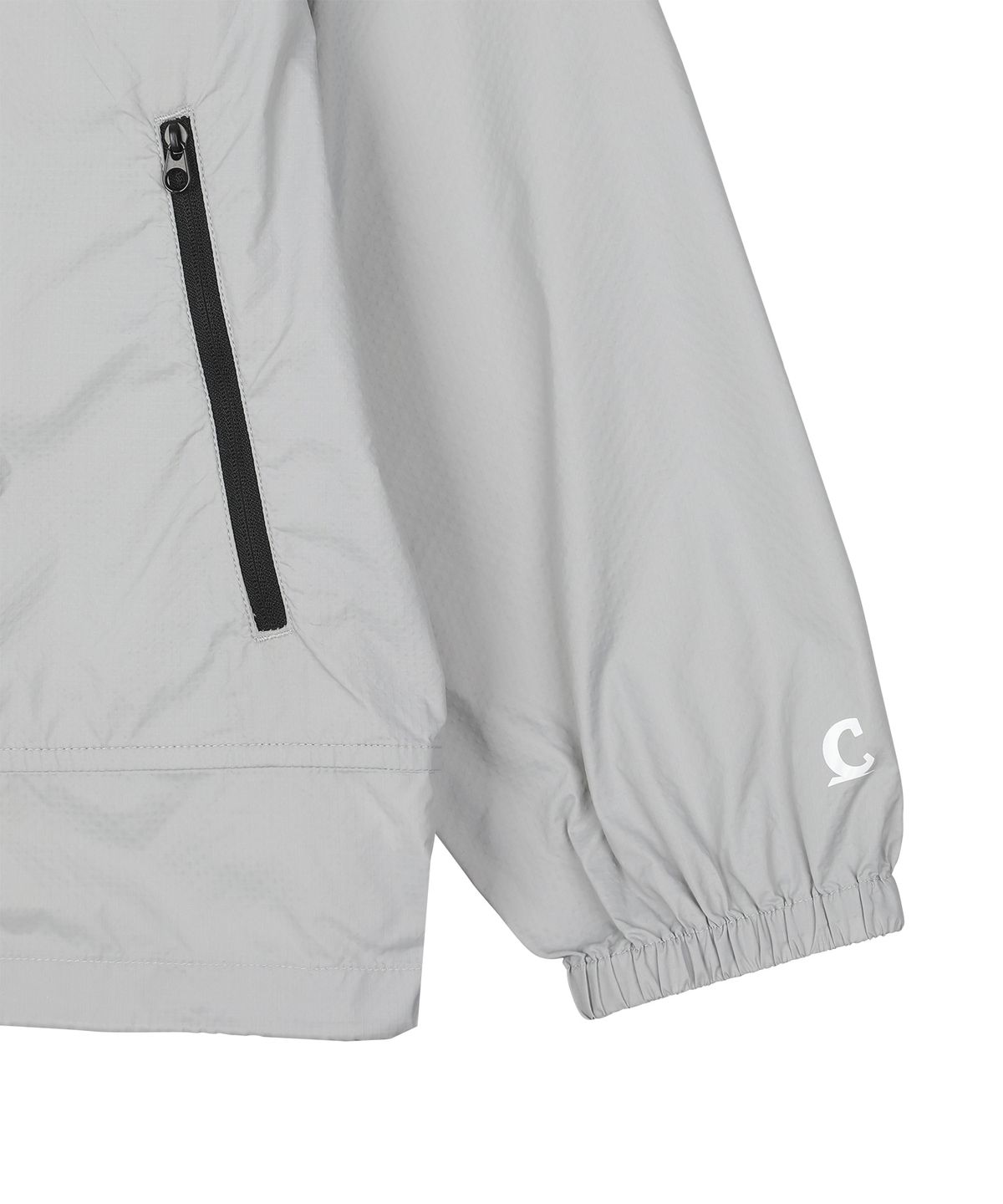 커버낫 키즈(COVERNAT KIDS) 워드마크 후드 바람막이 그레이 CK2602JK13GR